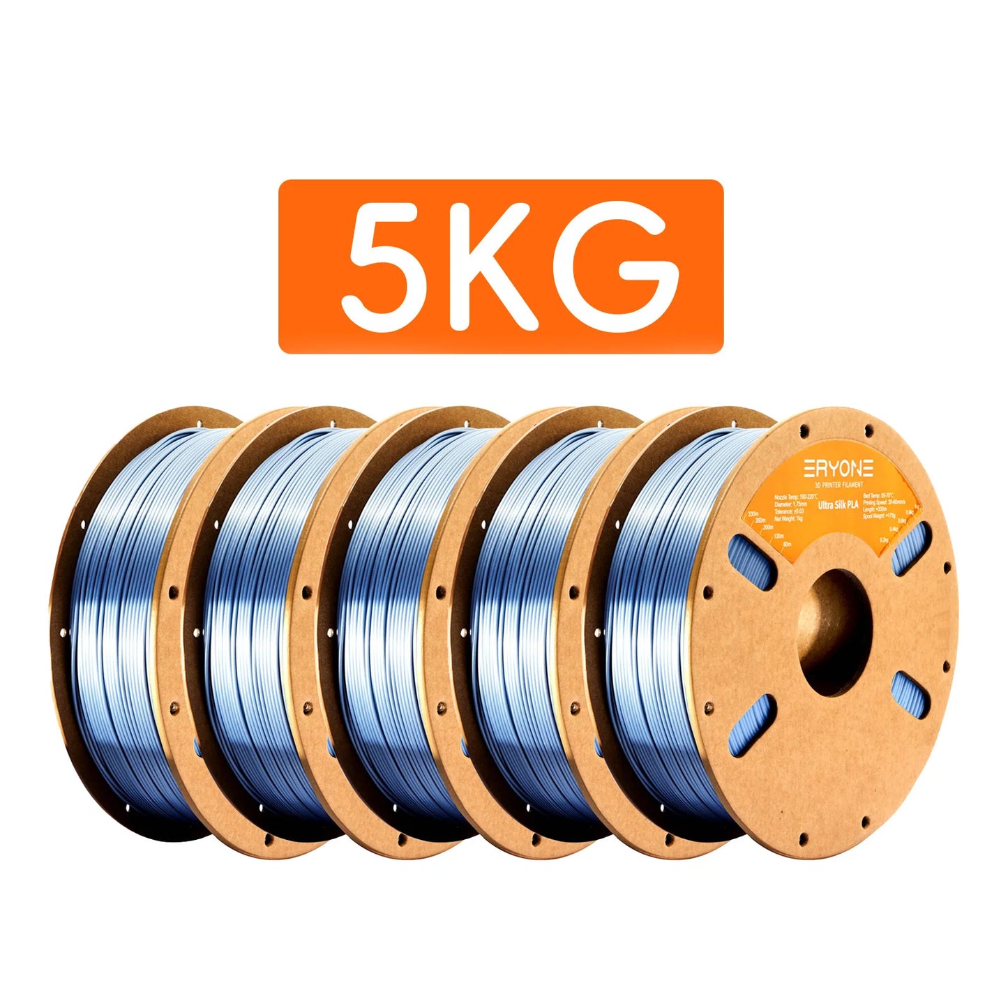Eryone 1/5KG Ultra Silk PLA Premium Filament 3D Print,1.75mm Multicolor Available 1kg ultra silk pla,1KG/Spool