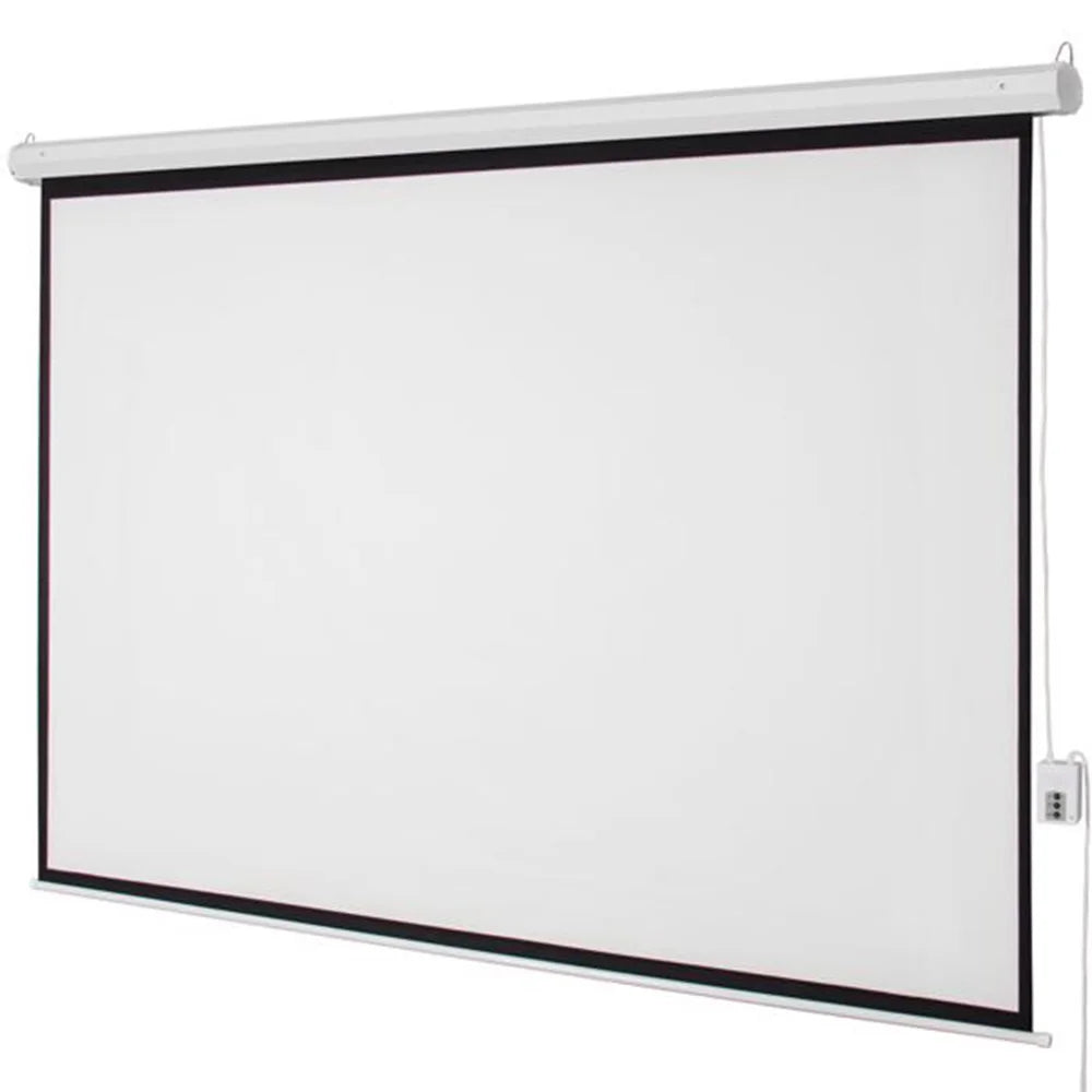 110V PS100-5 4:3 80" x 60" Viewing Area Motorized Projector Screen with Remote Control