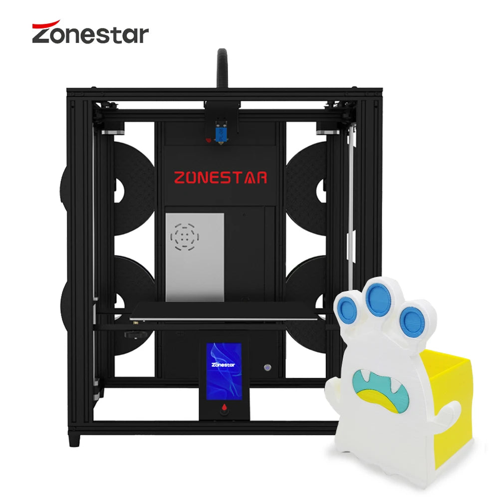 Z9V5 Multi Color 4 Extruders 4-IN-1-OUT Large Size Silent Auto Leveling 3D Printer Gift Dustproof And Thermal Insulation Cover