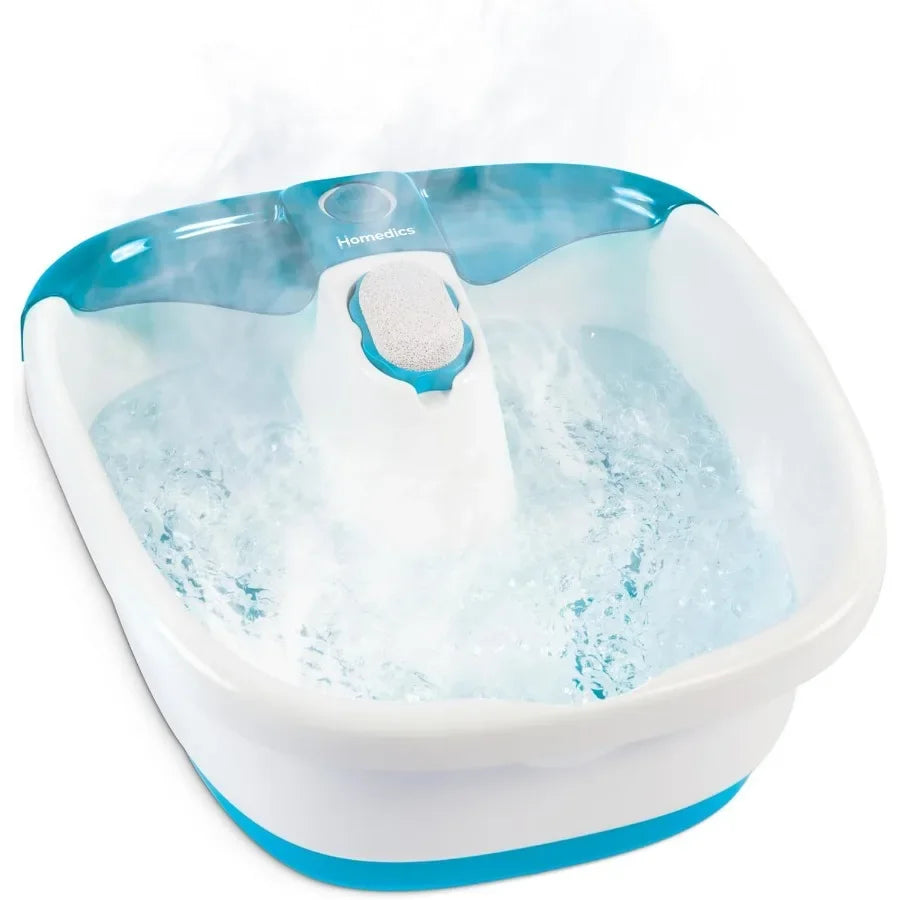 Bubble Mate Foot Spa Toe Touch Controlled Foot Bath with Invigorating Bubbles and Splash Proof Raised Massage Nodes an