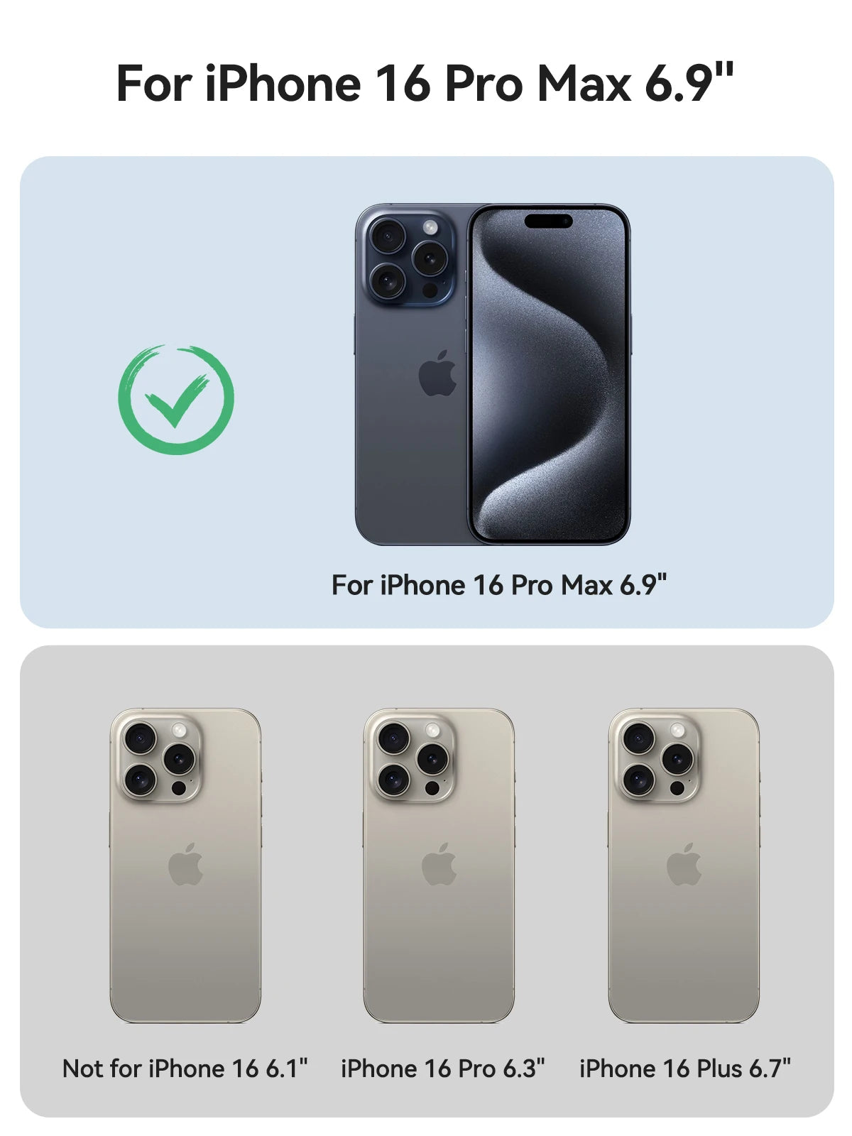 Wireless Battery Case for iPhone 16 Pro Max 8000mAh USB-C Portable Power Bank Phone Cover Rechargeable Battery Charging Case