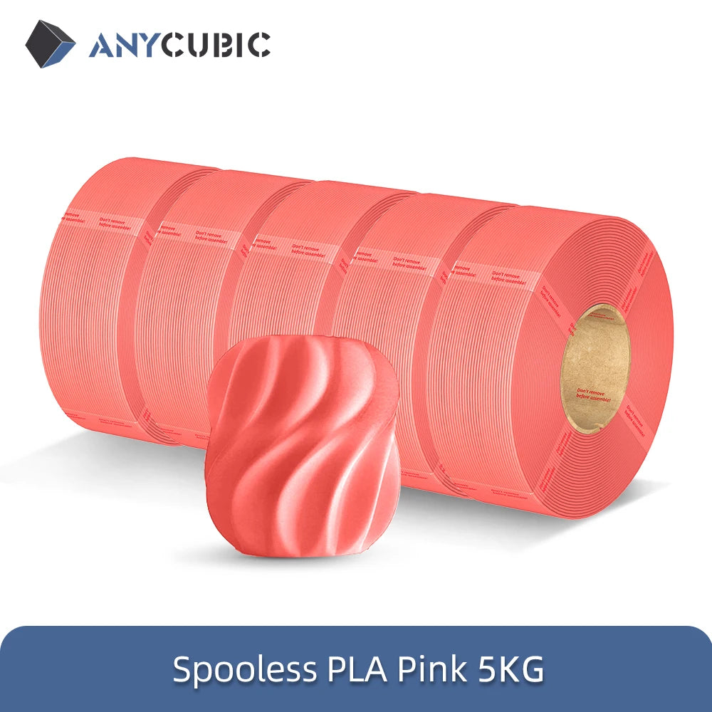 ANYCUBIC 10KG Refill PLA Filament 3D Printer 1.75mm Spooless Plastic Rubber Filament Material For FDM 3D Printer for Kobra 3 S1C