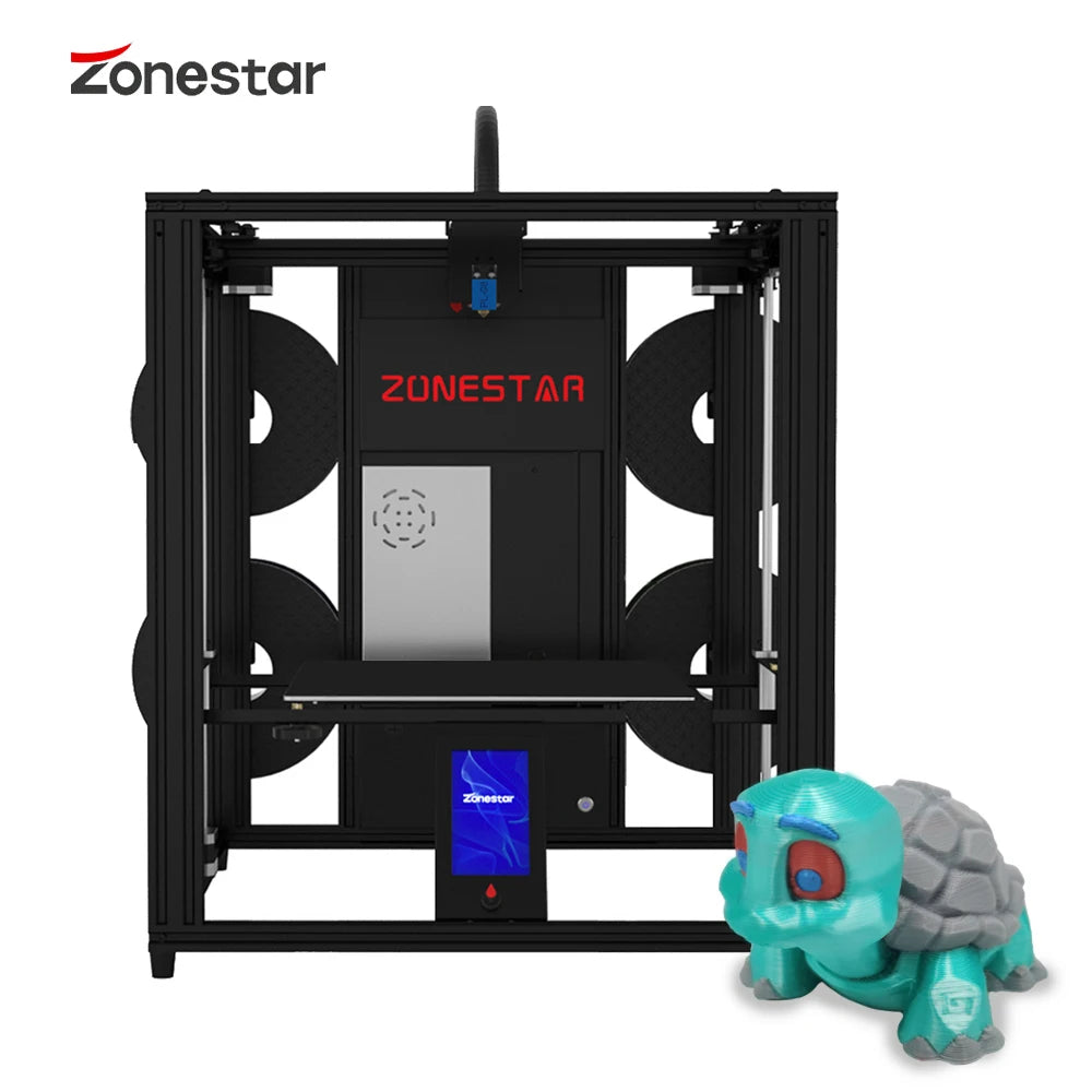 Z9V5 Multi Color 4 Extruders 4-IN-1-OUT Large Size Silent Auto Leveling 3D Printer Gift Dustproof And Thermal Insulation Cover