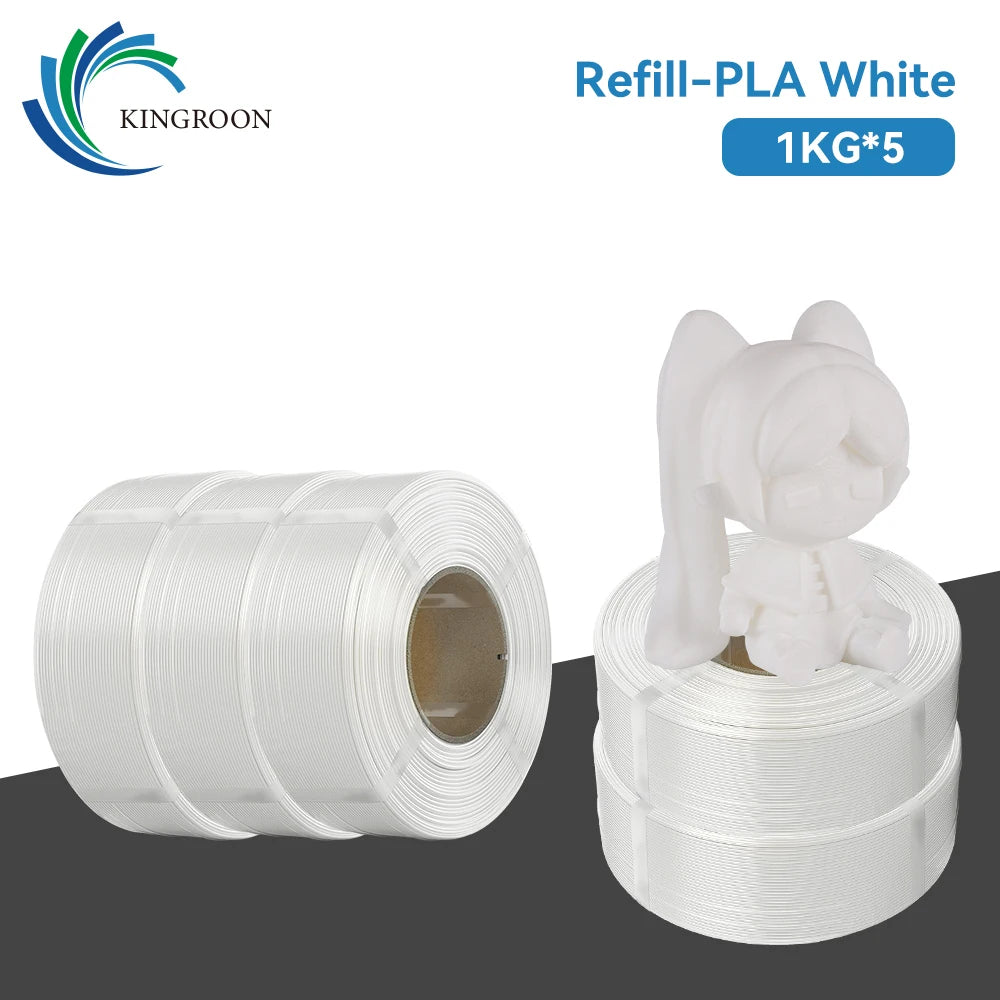 KINGROON Spool-less PLA 3D Printer Filament 10KG 5KG 3KG 1KG 1.75mm - Tangle-Free Design for Reliable & Easy Printing
