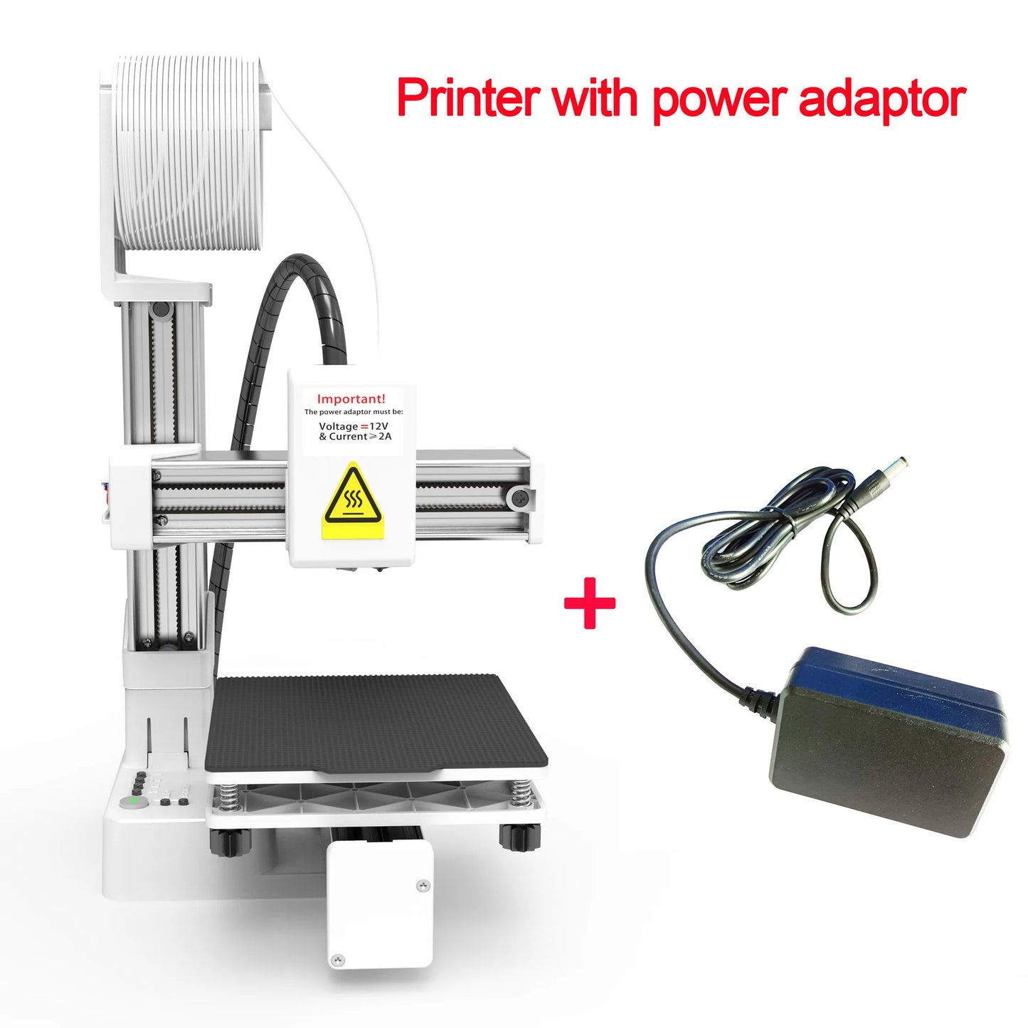 K10 Entry Level 3D Printer Mini Desktop Printing Machine Compatible with PLA TPU 1.75mm Filament Ideal for Kids Students Beginners DIY Printing Projects Compact Portable Design Easy to Operate Quiet Operation with One Key Pri