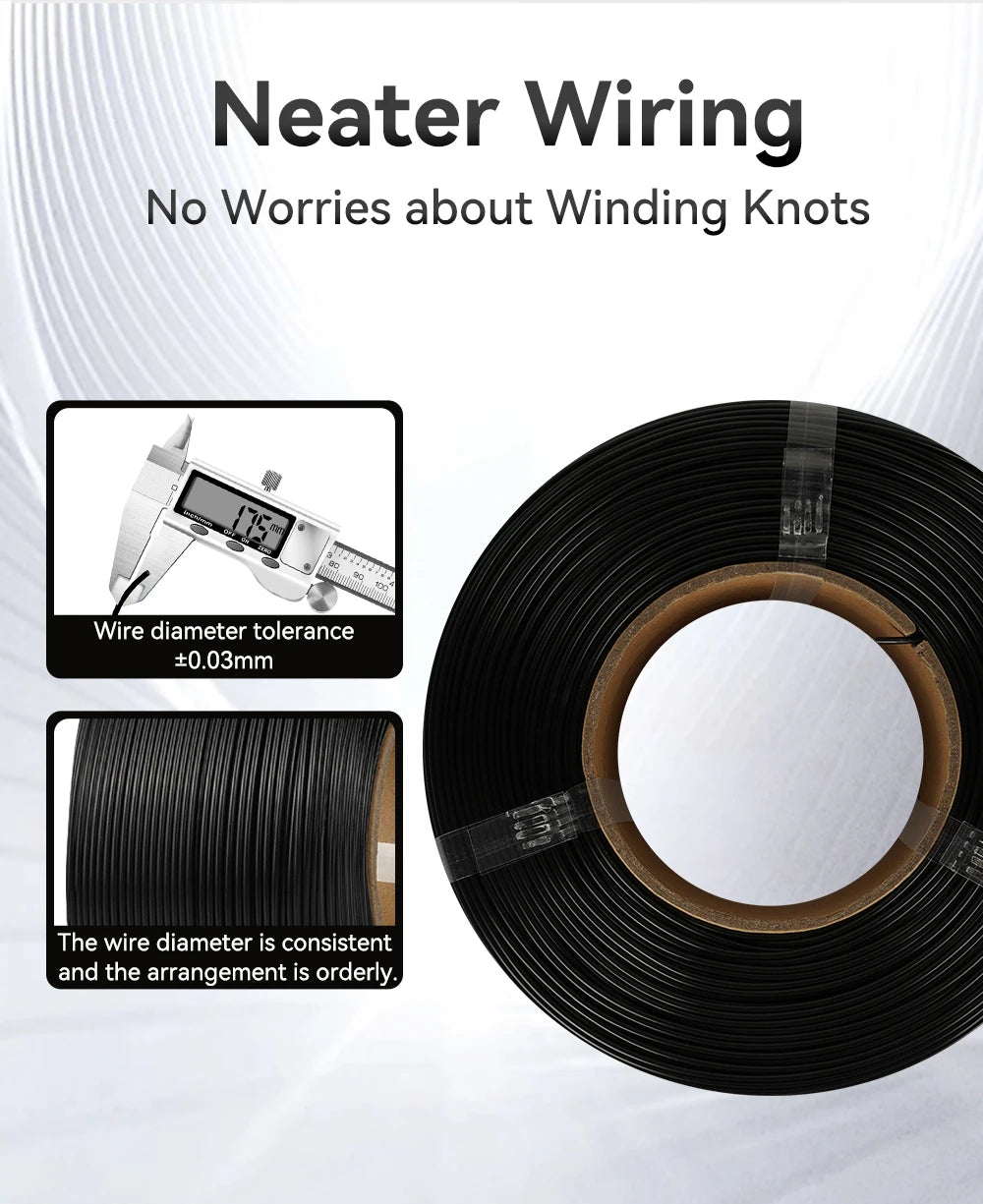 KINGROON Spool-less PLA 3D Printer Filament 10KG 5KG 3KG 1KG 1.75mm - Tangle-Free Design for Reliable & Easy Printing