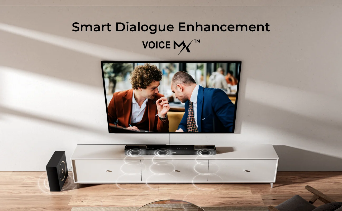 ULTIMEA Skywave F30 Soundbar 3.1.2ch 300W Dolby Atmos Soundbar, with 5.25'' Wired Subwoofer, Home Theater for TV, APP Control