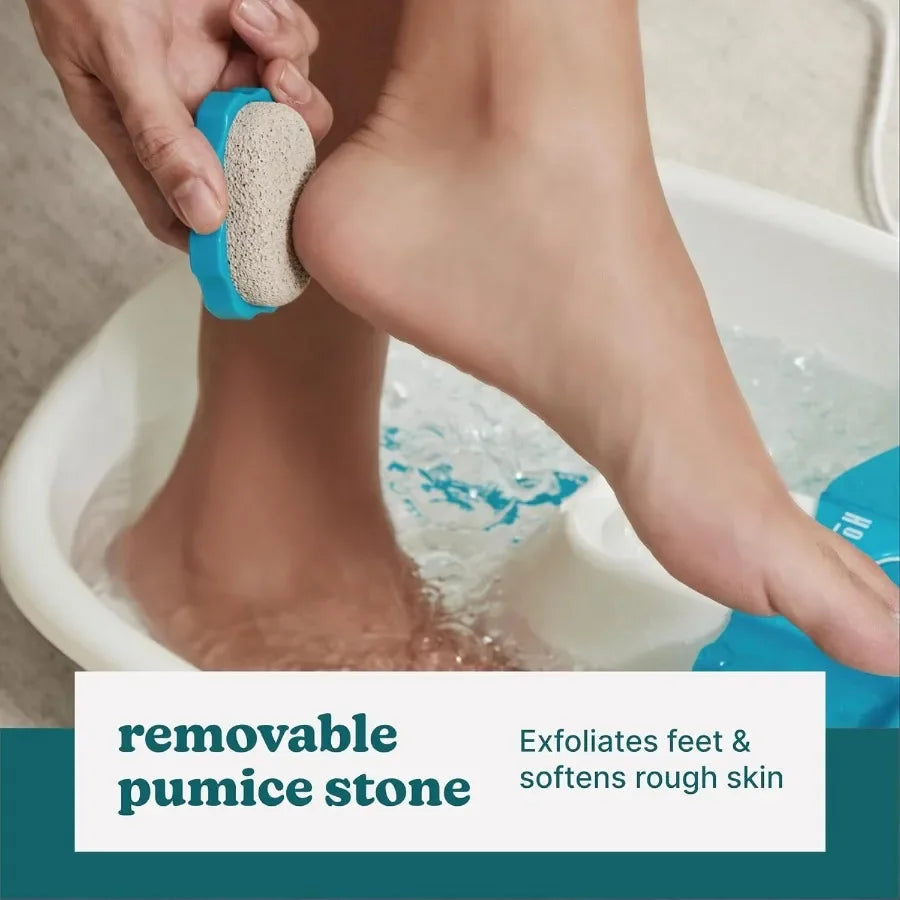Bubble Mate Foot Spa Toe Touch Controlled Foot Bath with Invigorating Bubbles and Splash Proof Raised Massage Nodes an