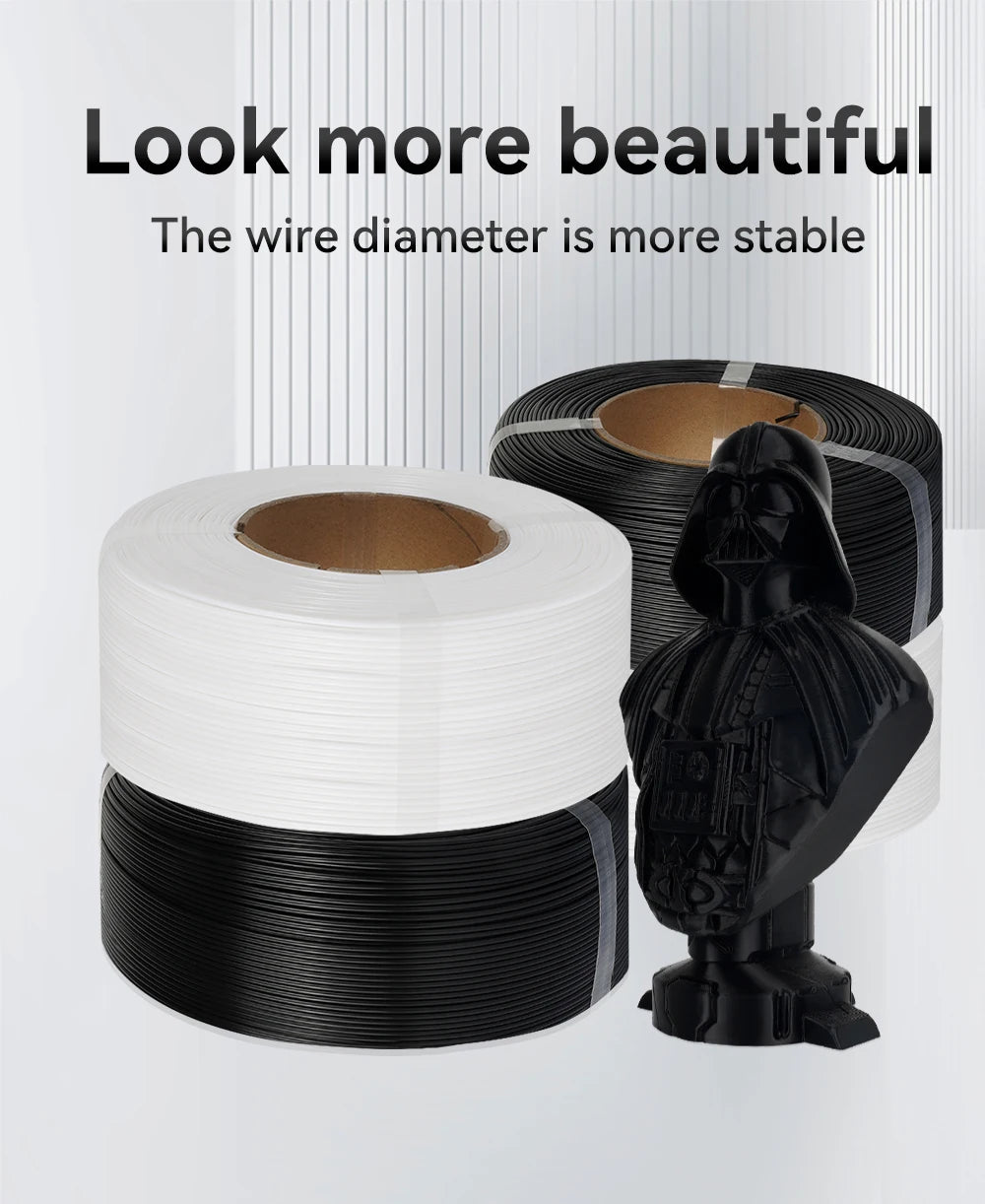 KINGROON Spool-less PLA 3D Printer Filament 10KG 5KG 3KG 1KG 1.75mm - Tangle-Free Design for Reliable & Easy Printing