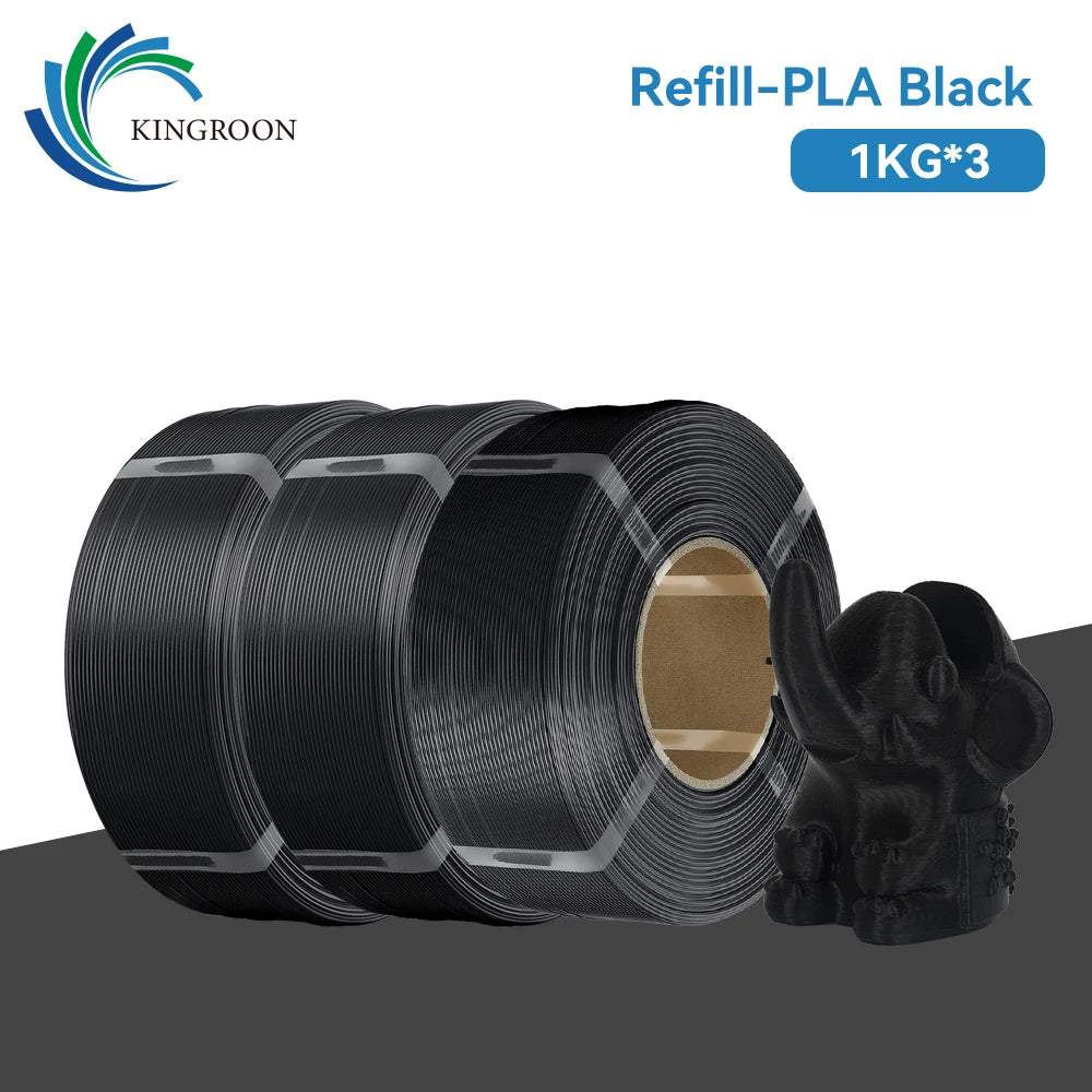 KINGROON Spool-less PLA 3D Printer Filament 10KG 5KG 3KG 1KG 1.75mm - Tangle-Free Design for Reliable & Easy Printing