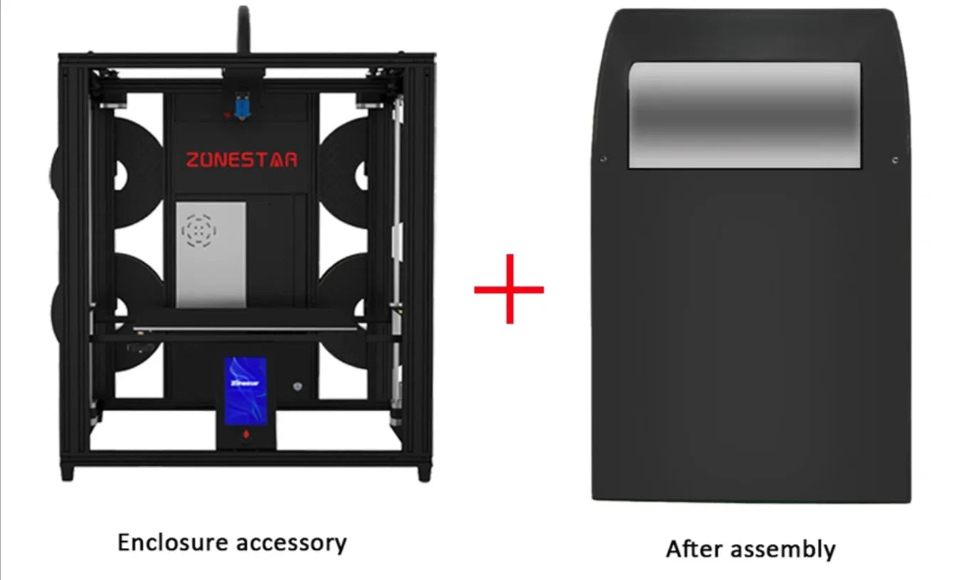 Z9V5 Multi Color 4 Extruders 4-IN-1-OUT Large Size Silent Auto Leveling 3D Printer Gift Dustproof And Thermal Insulation Cover