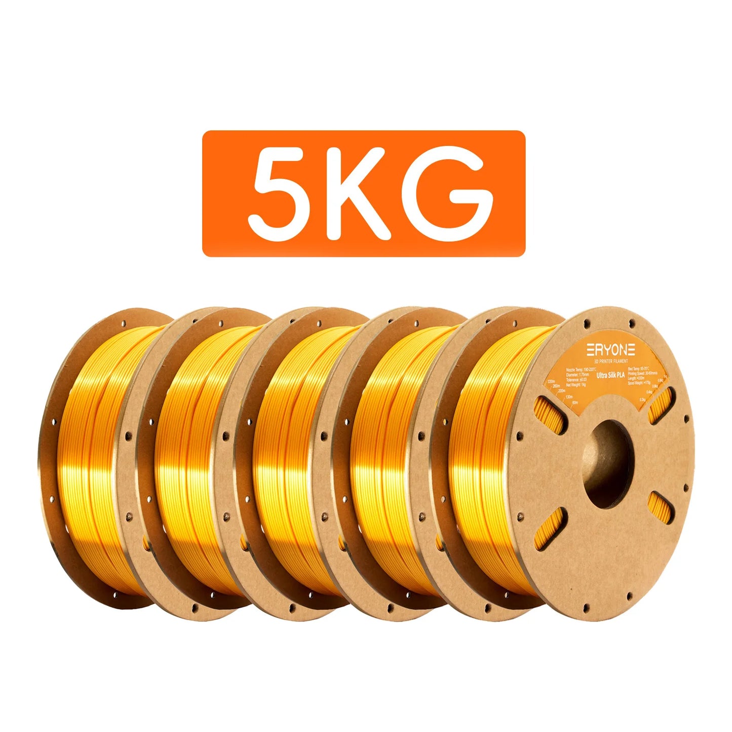 Eryone 1/5KG Ultra Silk PLA Premium Filament 3D Print,1.75mm Multicolor Available 1kg ultra silk pla,1KG/Spool