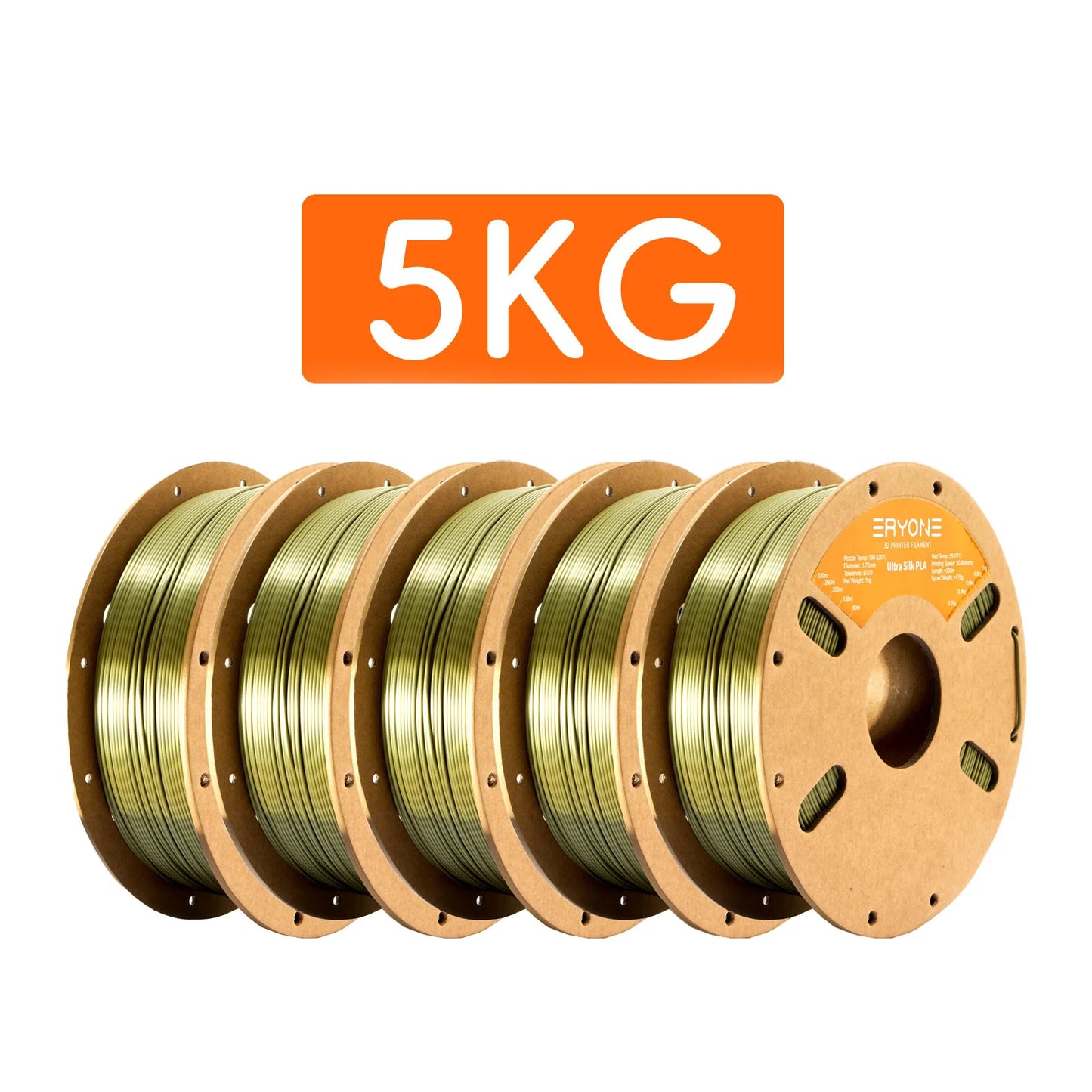 Eryone 1/5KG Ultra Silk PLA Premium Filament 3D Print,1.75mm Multicolor Available 1kg ultra silk pla,1KG/Spool