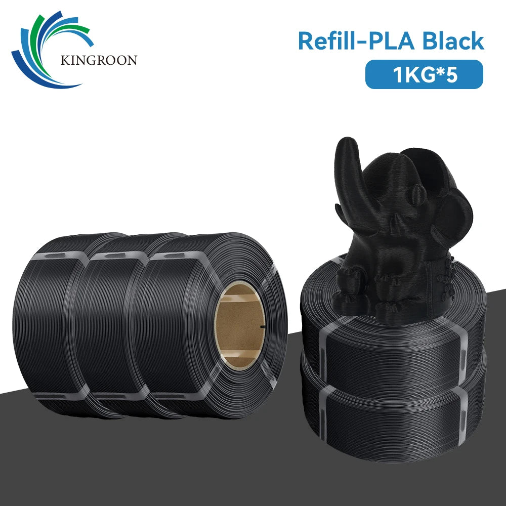 KINGROON Spool-less PLA 3D Printer Filament 10KG 5KG 3KG 1KG 1.75mm - Tangle-Free Design for Reliable & Easy Printing