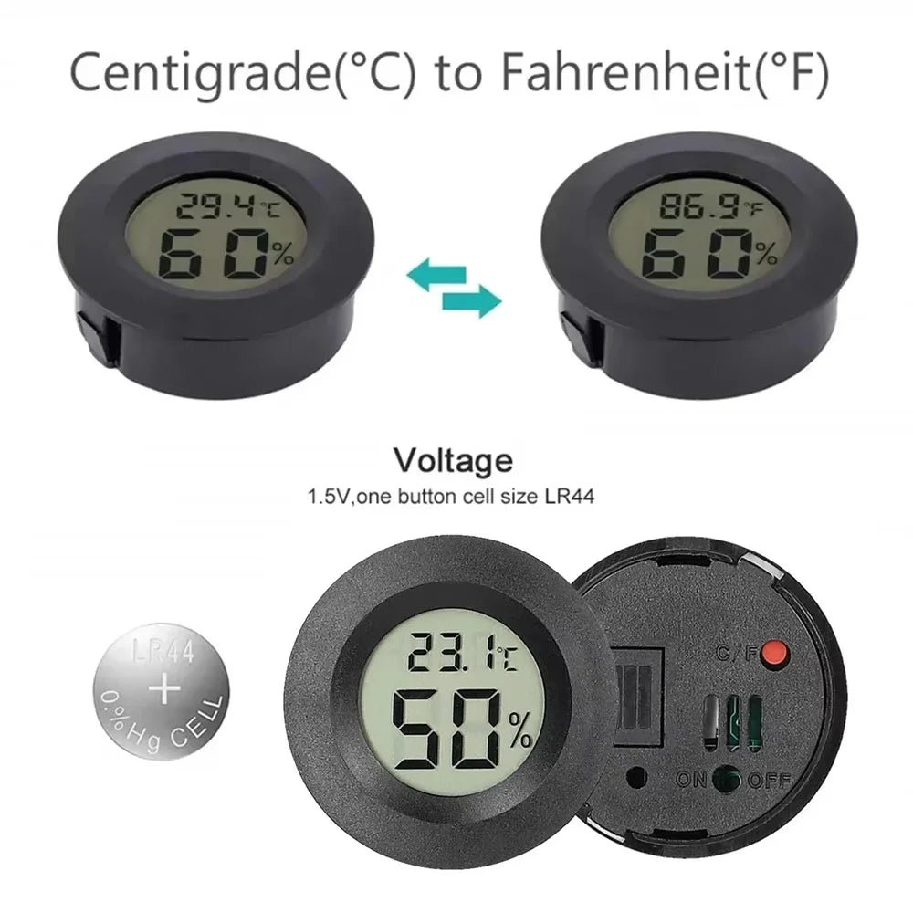 2/4PCS LCD Digital Thermometer Hygrometer Indoor Room Electronic Temperature Humidity Meter Sensor Gauge Weather Station Home ﻿