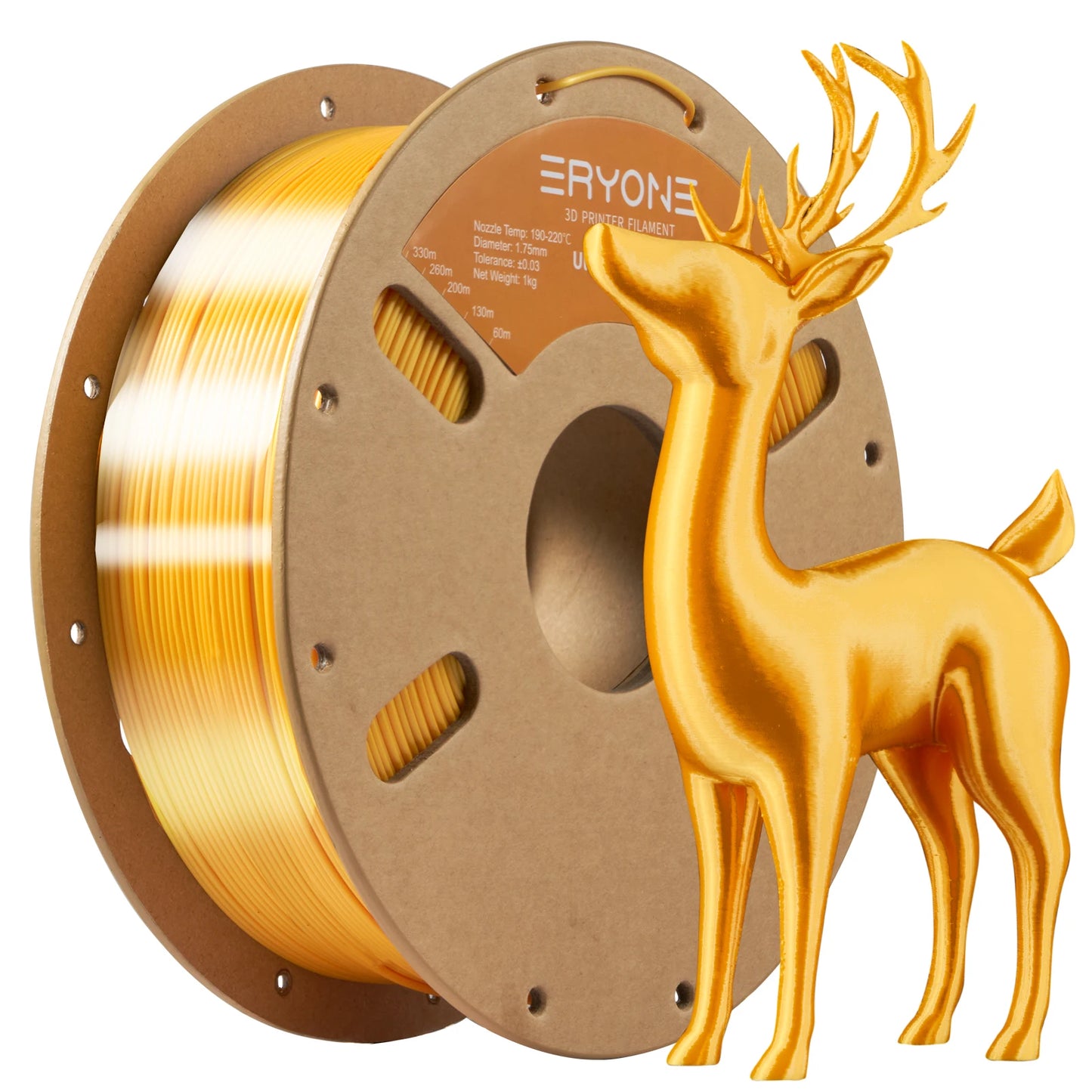 Eryone 1/5KG Ultra Silk PLA Premium Filament 3D Print,1.75mm Multicolor Available 1kg ultra silk pla,1KG/Spool