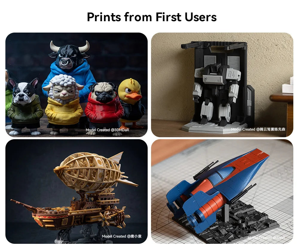 ANYCUBIC Kobra 4 Combo 600mm/s Fast Printing 3D Printer Up to 8 Colors ACE 2 Pro Filament Drying APP Control FDM 3D Printer