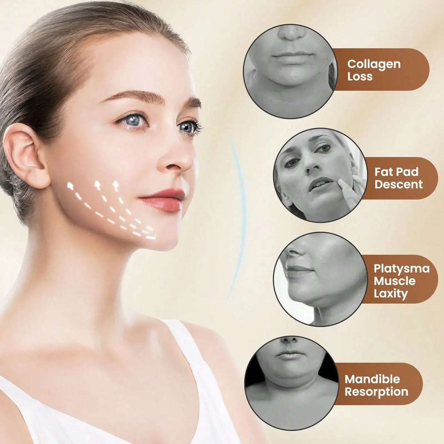 V Face Lifting Device Firming Facial Massager Facial Beauty Instrument Face Slimming Massager Double Chin Removal Electric Double Chin And Intelligent V-Shaped Face Machine With 6 Modes & 8 Adjustable Intensities