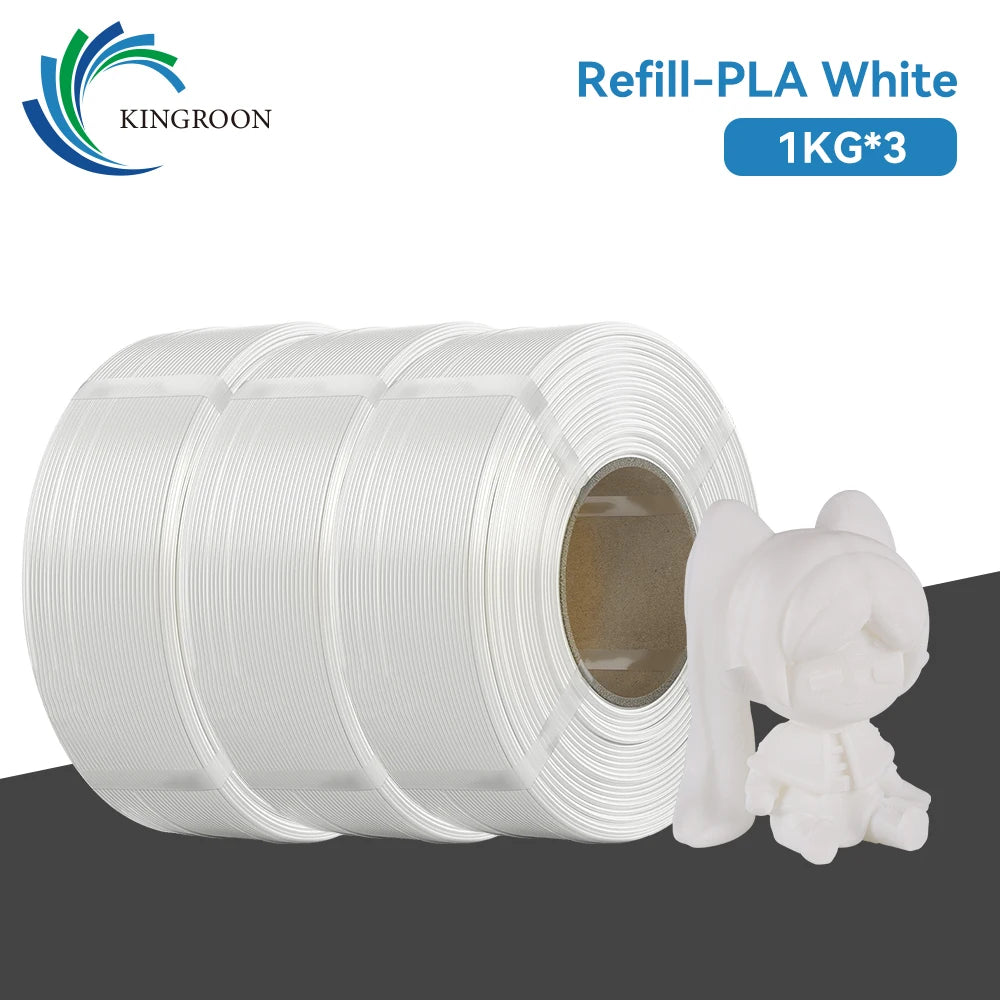 KINGROON Spool-less PLA 3D Printer Filament 10KG 5KG 3KG 1KG 1.75mm - Tangle-Free Design for Reliable & Easy Printing