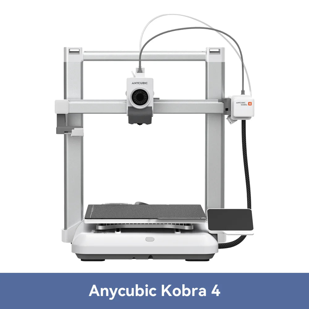 ANYCUBIC Kobra 4 Combo 600mm/s Fast Printing 3D Printer Up to 8 Colors ACE 2 Pro Filament Drying APP Control FDM 3D Printer