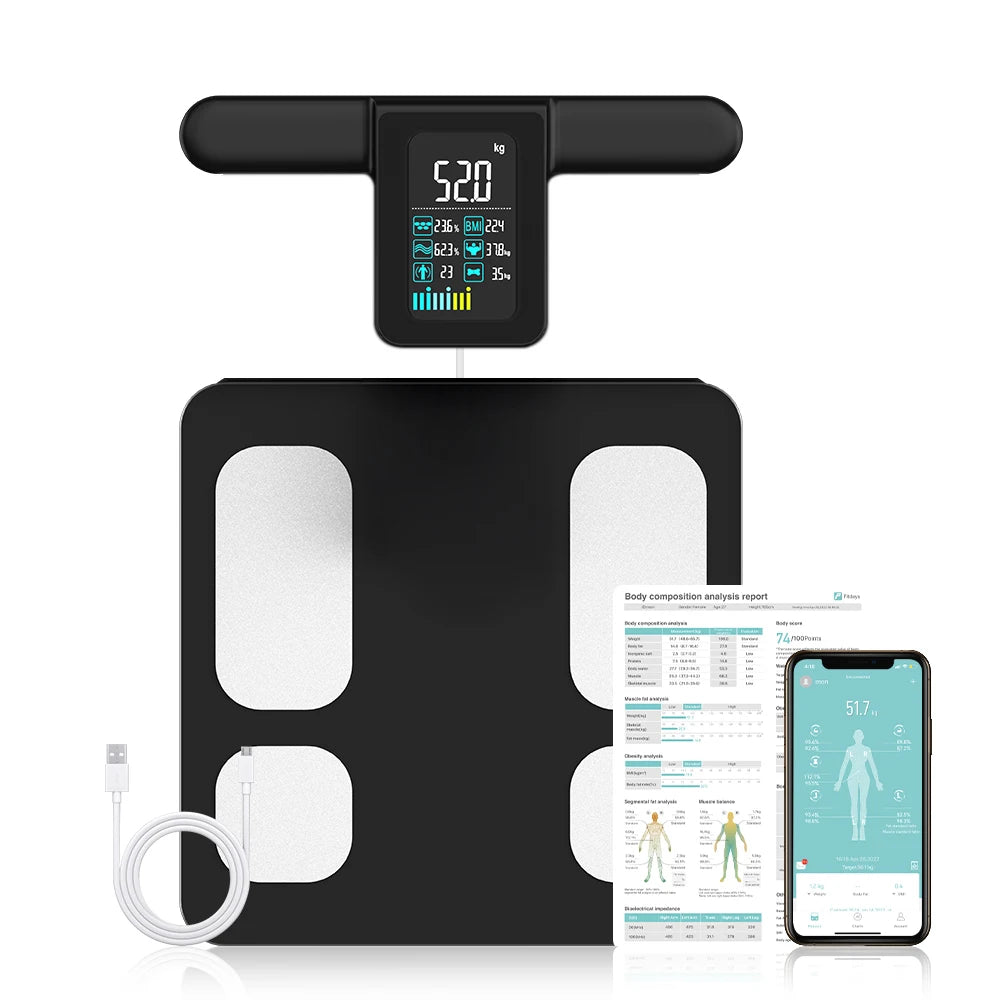 Smart Scale for Body Weight, FSA&HSA Eligible, 8-Electrode Digital Bathroom Scale with BMI Body Fat Muscle Mass, Body Compositio