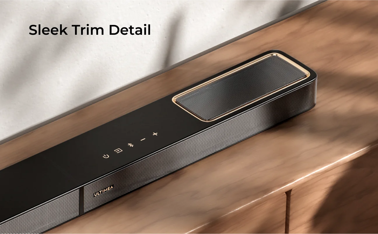 ULTIMEA Skywave F30 Soundbar 3.1.2ch 300W Dolby Atmos Soundbar, with 5.25'' Wired Subwoofer, Home Theater for TV, APP Control