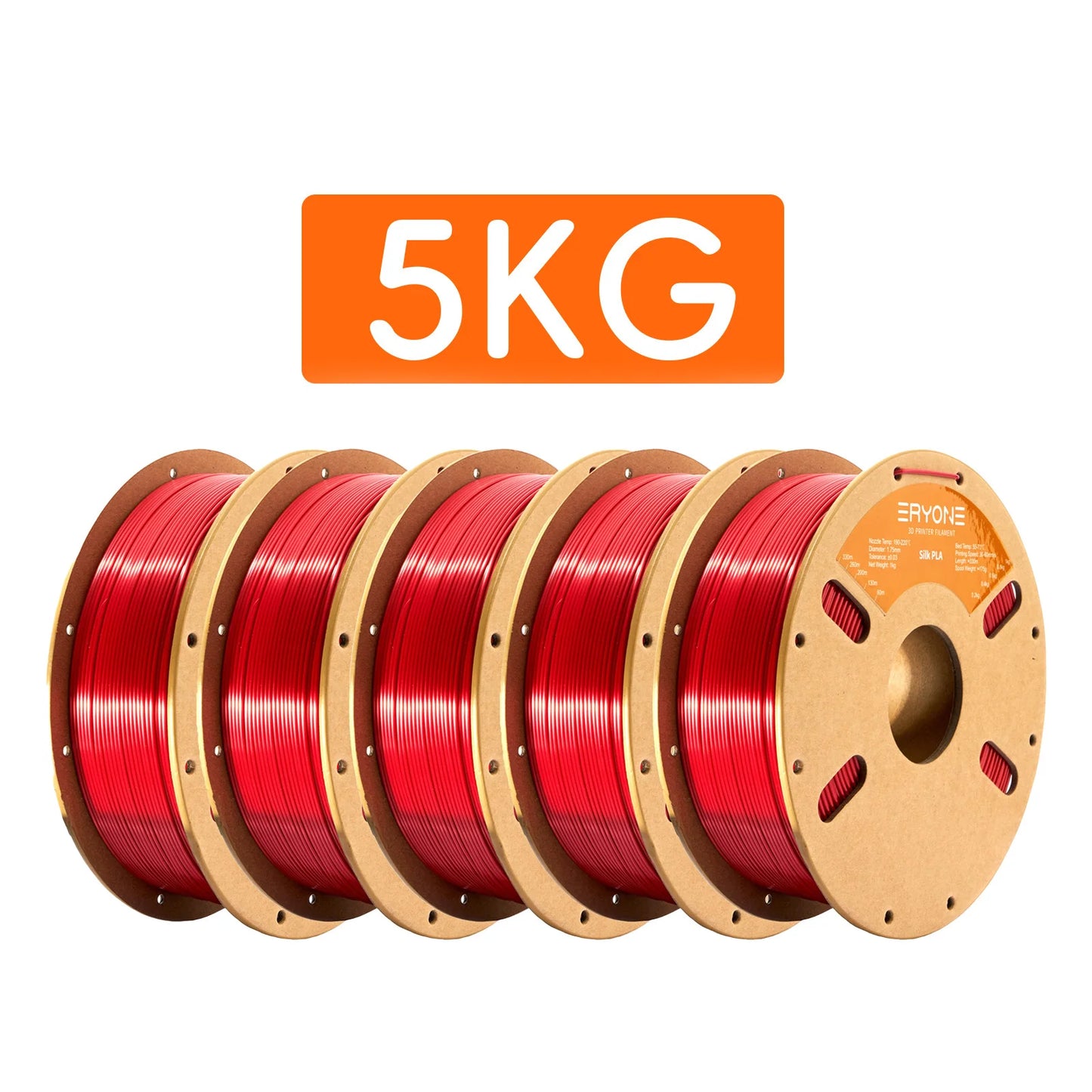 Eryone 1/5KG Ultra Silk PLA Premium Filament 3D Print,1.75mm Multicolor Available 1kg ultra silk pla,1KG/Spool