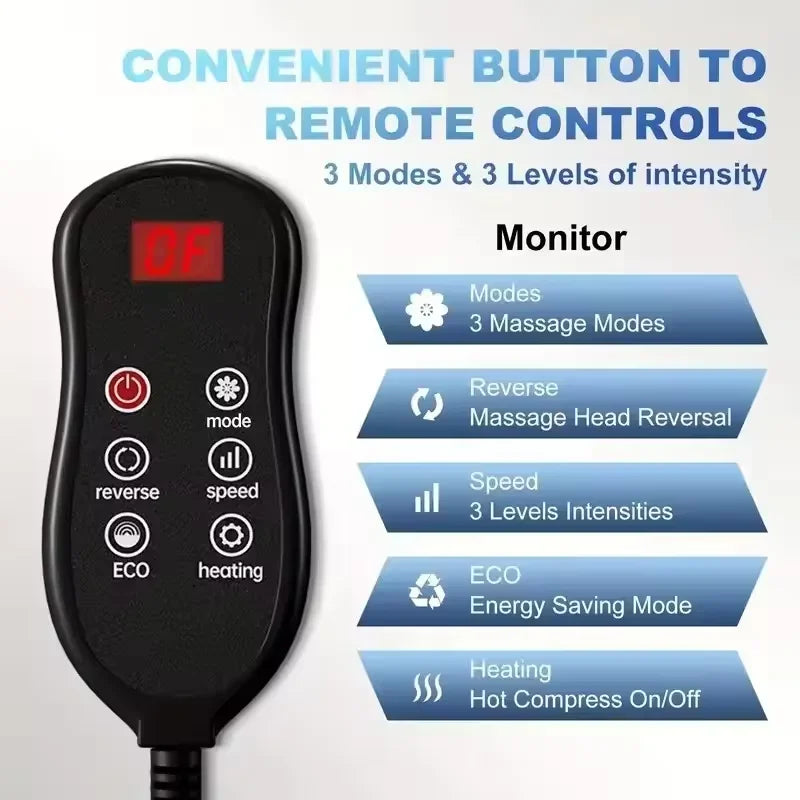Smart Electric Foot Massager Fully Automatic Massage Machine Hot Compress Shiatsu Kneading Relieve Fatigue Relaxation Muscle