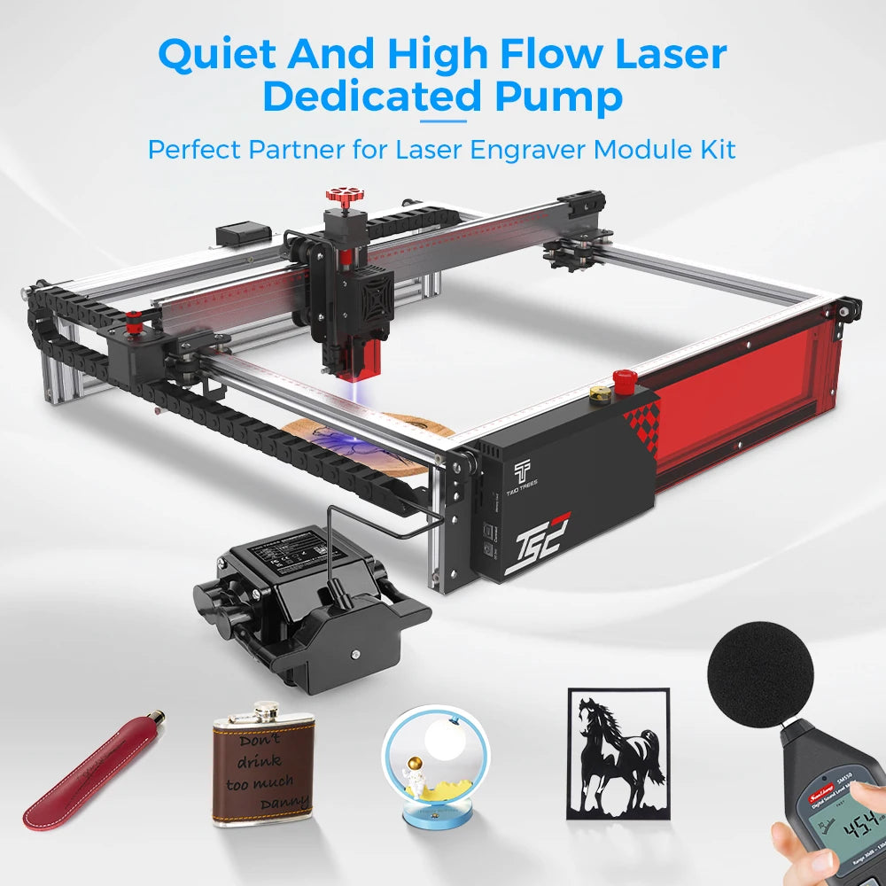 Twotrees 30L Air Pump Assist Parts for Laser Engraver Cutter Portable CNC Machine Kit for Laser Engraving TTS-55 TTS-10 TS2 S9