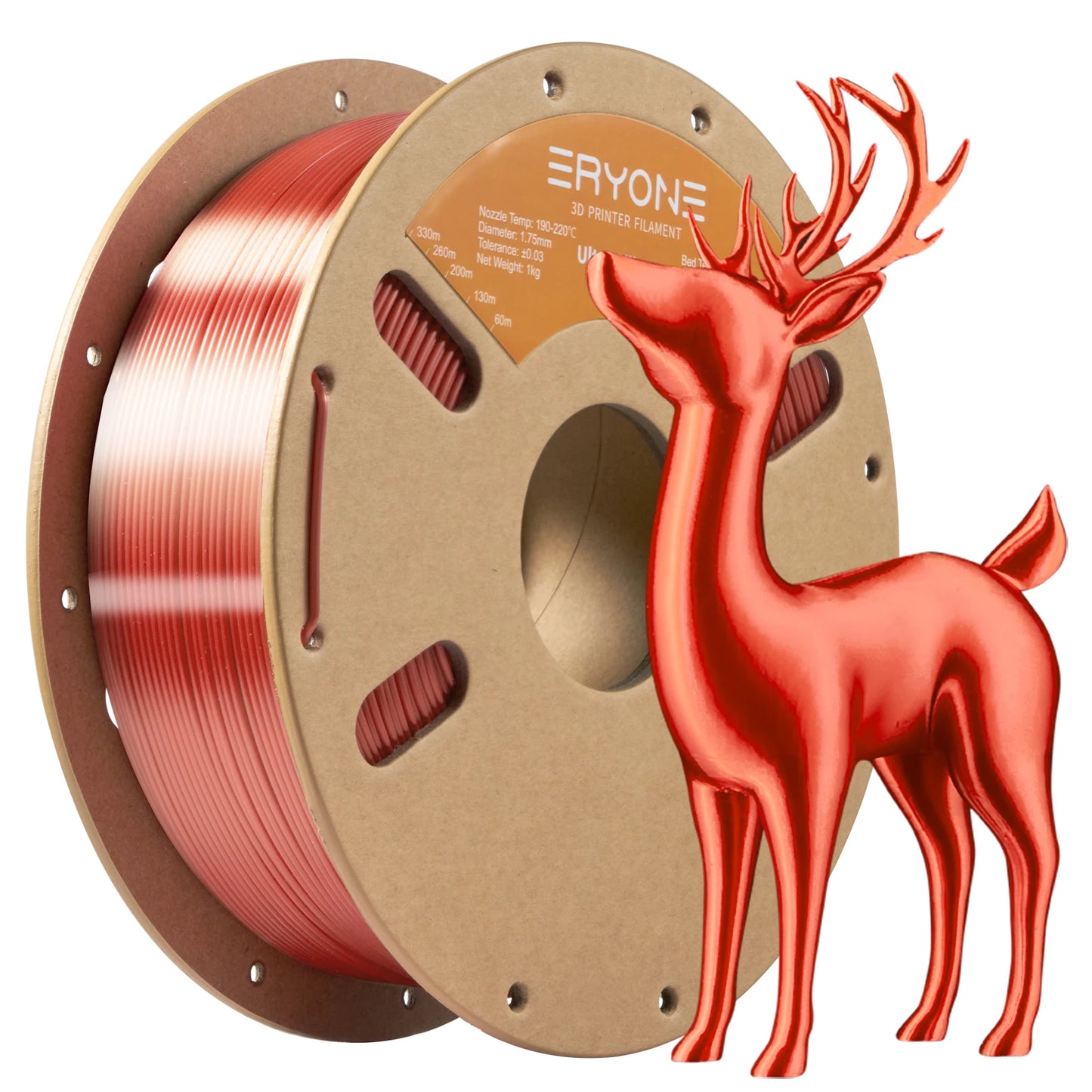 Eryone 1/5KG Ultra Silk PLA Premium Filament 3D Print,1.75mm Multicolor Available 1kg ultra silk pla,1KG/Spool