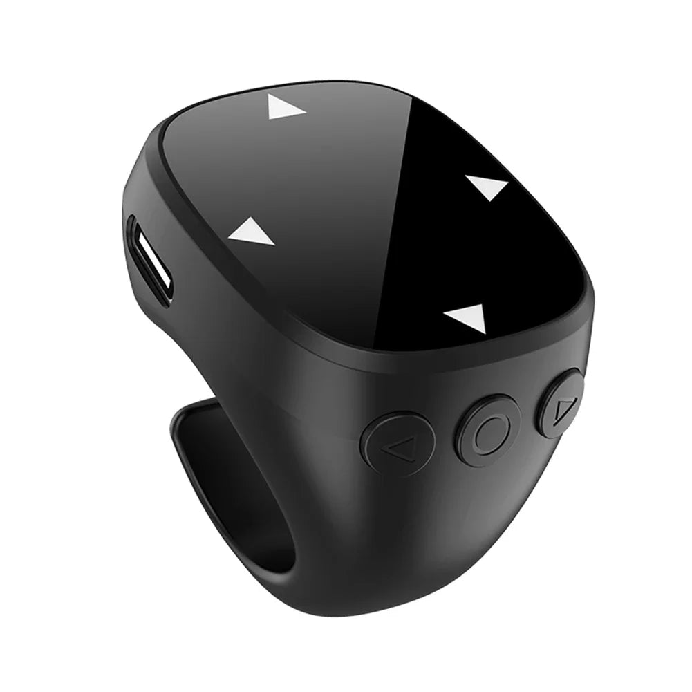 Touch Screen Wireless Remote Control For TikTok Scrolling Ring Bluetooth 5.3 Fingertip Selfie Video Page Turner for iOS Android