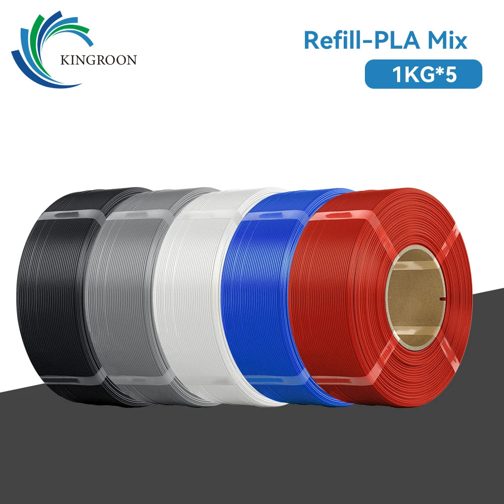 KINGROON Spool-less PLA 3D Printer Filament 10KG 5KG 3KG 1KG 1.75mm - Tangle-Free Design for Reliable & Easy Printing