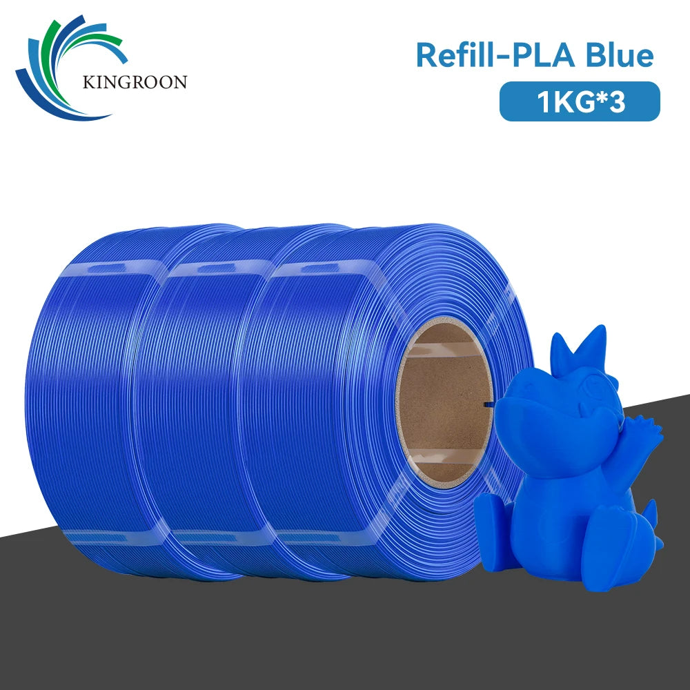KINGROON Spool-less PLA 3D Printer Filament 10KG 5KG 3KG 1KG 1.75mm - Tangle-Free Design for Reliable & Easy Printing