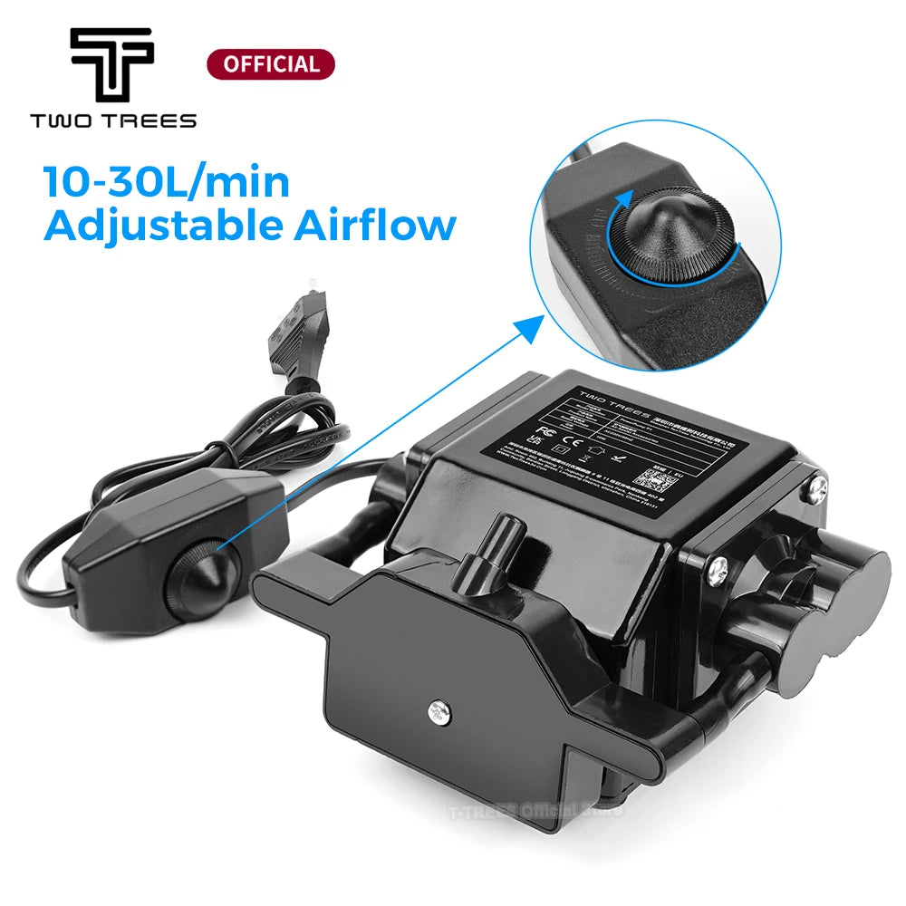 Twotrees 30L Air Pump Assist Parts for Laser Engraver Cutter Portable CNC Machine Kit for Laser Engraving TTS-55 TTS-10 TS2 S9