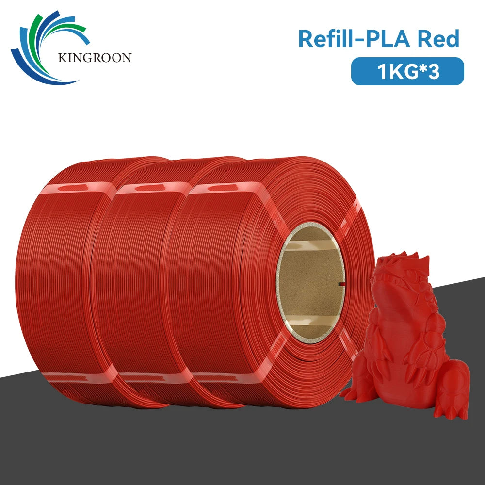 KINGROON Spool-less PLA 3D Printer Filament 10KG 5KG 3KG 1KG 1.75mm - Tangle-Free Design for Reliable & Easy Printing