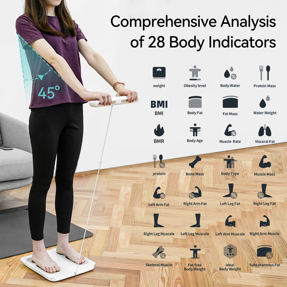 Smart Scale for Body Weight, FSA&HSA Eligible, 8-Electrode Digital Bathroom Scale with BMI Body Fat Muscle Mass, Body Compositio