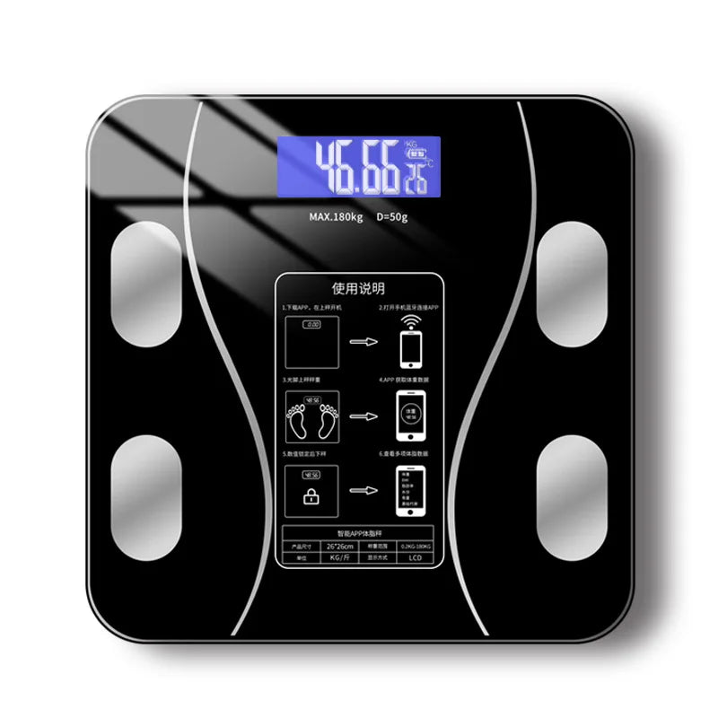 New USB Body Fat Scale,Intelligent and Precise Home Fat Scale,Adult Body Scale,Small Electronic Scale, Weighing Scale Body Scale