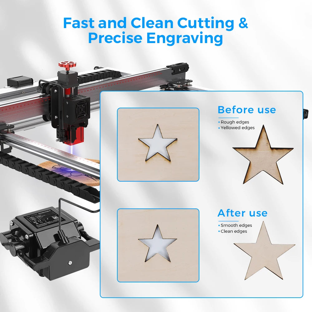 Twotrees 30L Air Pump Assist Parts for Laser Engraver Cutter Portable CNC Machine Kit for Laser Engraving TTS-55 TTS-10 TS2 S9