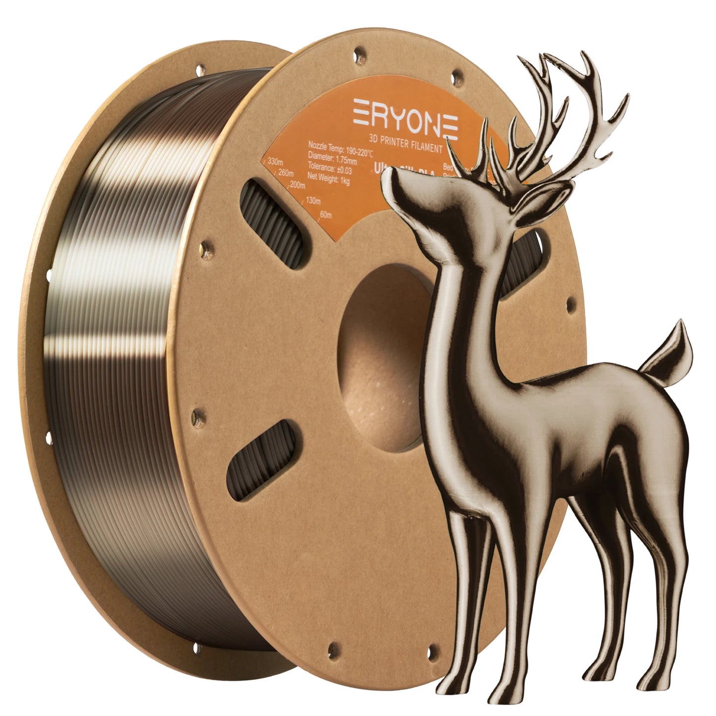 Eryone 1/5KG Ultra Silk PLA Premium Filament 3D Print,1.75mm Multicolor Available 1kg ultra silk pla,1KG/Spool