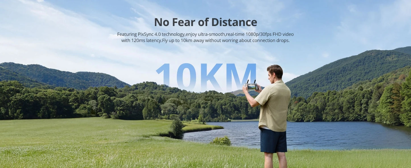 Potensic ATOM 2 Drone with PTD 1 Remote Control 4K Video, 8K Photo, 2.7K Vertical Shoot Camera Drones, Max 10KM, AI Night Shot