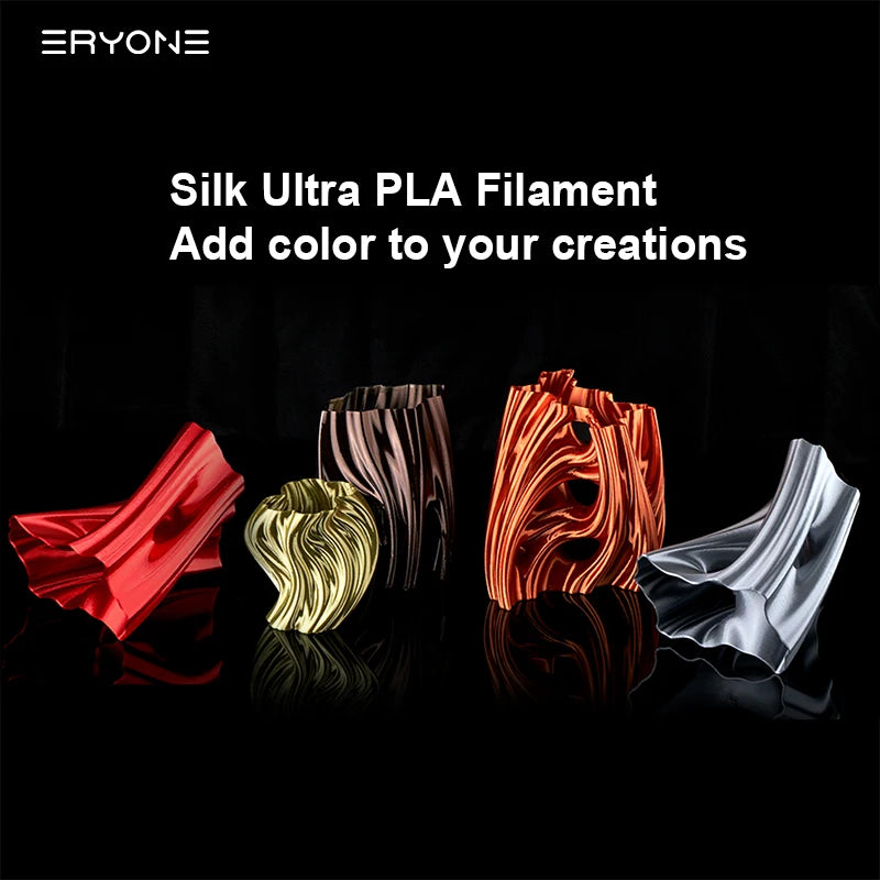 Eryone 1/5KG Ultra Silk PLA Premium Filament 3D Print,1.75mm Multicolor Available 1kg ultra silk pla,1KG/Spool