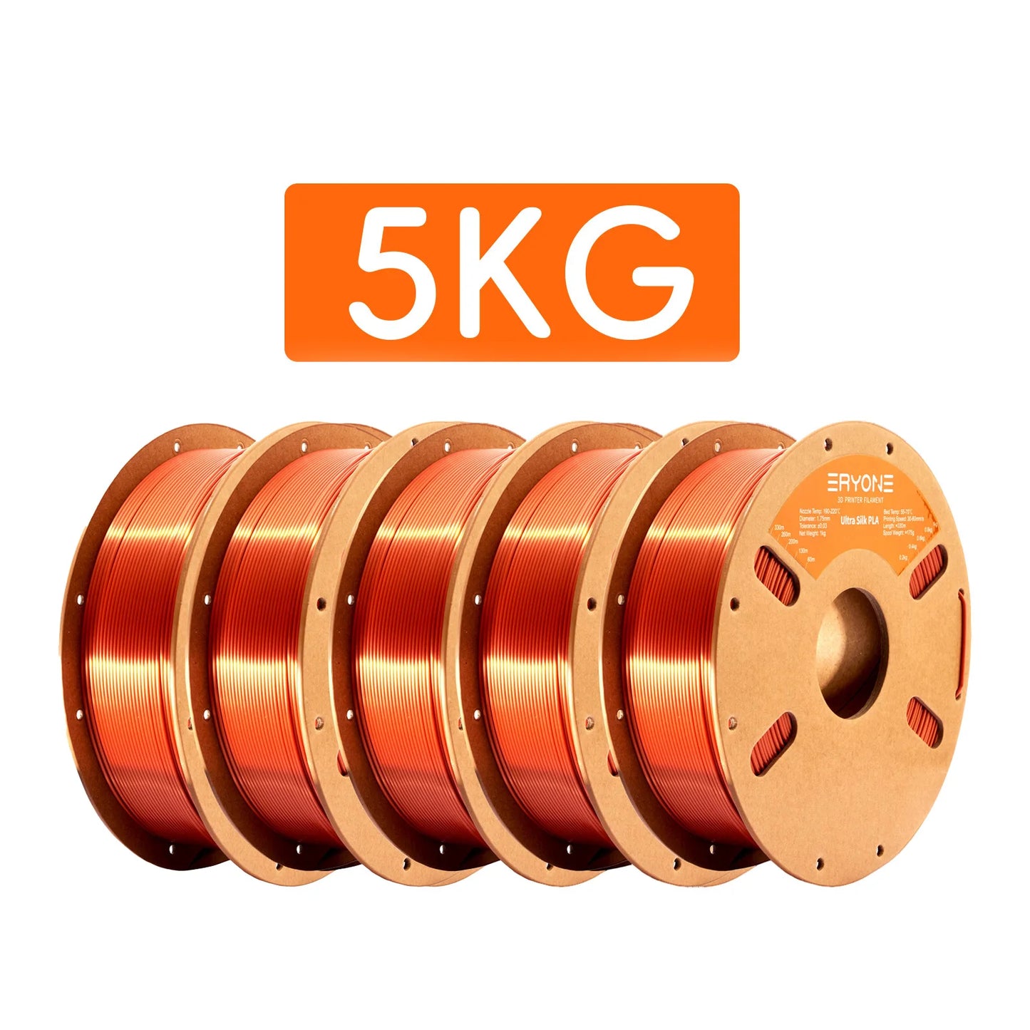 Eryone 1/5KG Ultra Silk PLA Premium Filament 3D Print,1.75mm Multicolor Available 1kg ultra silk pla,1KG/Spool