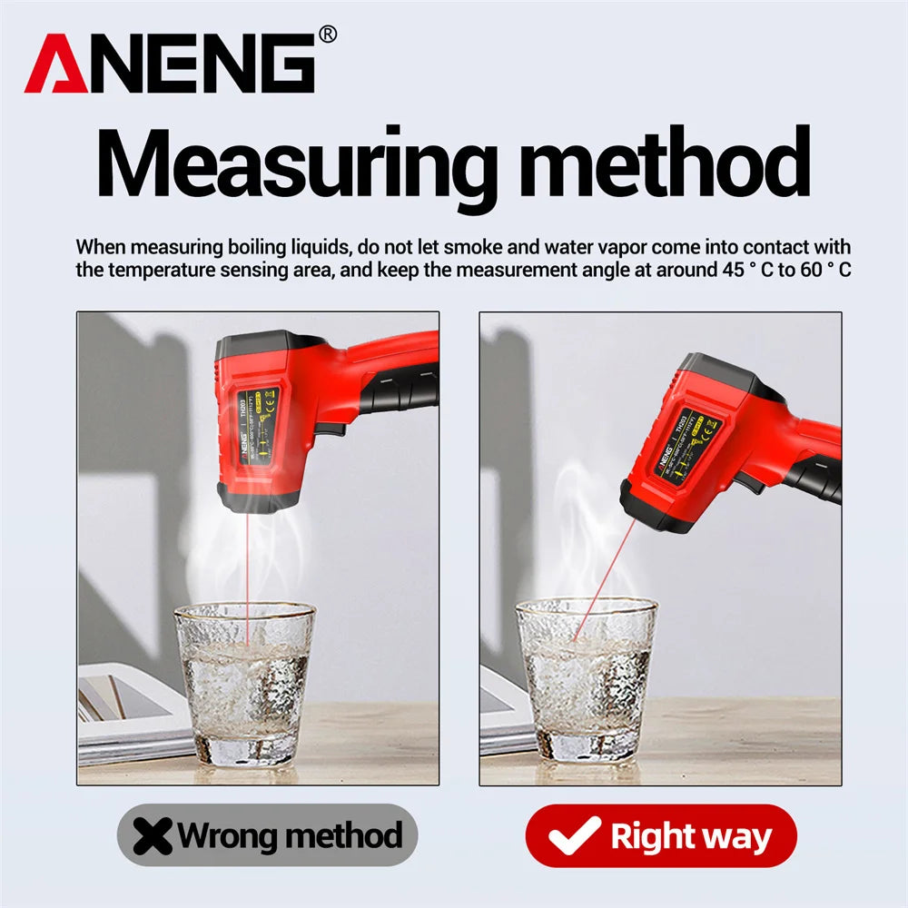 New Portable Infrared Thermometer Gun -50~600°C Handheld Digital Laser Industrial Non Contact Temperature Meter Measuring Tester