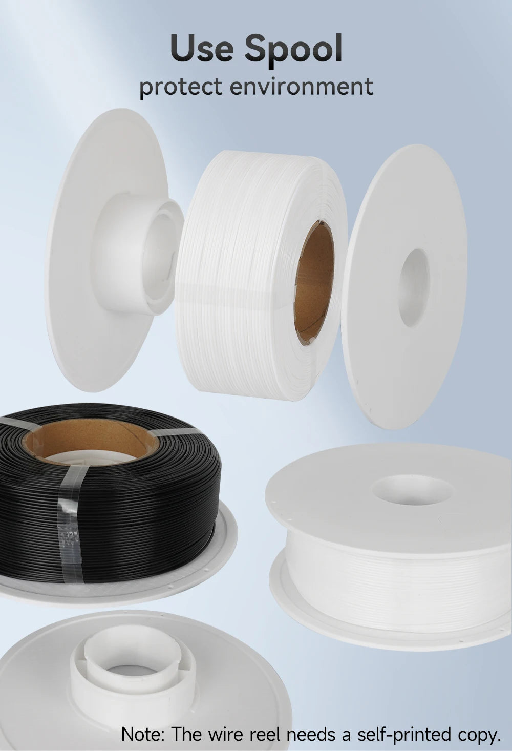 KINGROON Spool-less PLA 3D Printer Filament 10KG 5KG 3KG 1KG 1.75mm - Tangle-Free Design for Reliable & Easy Printing