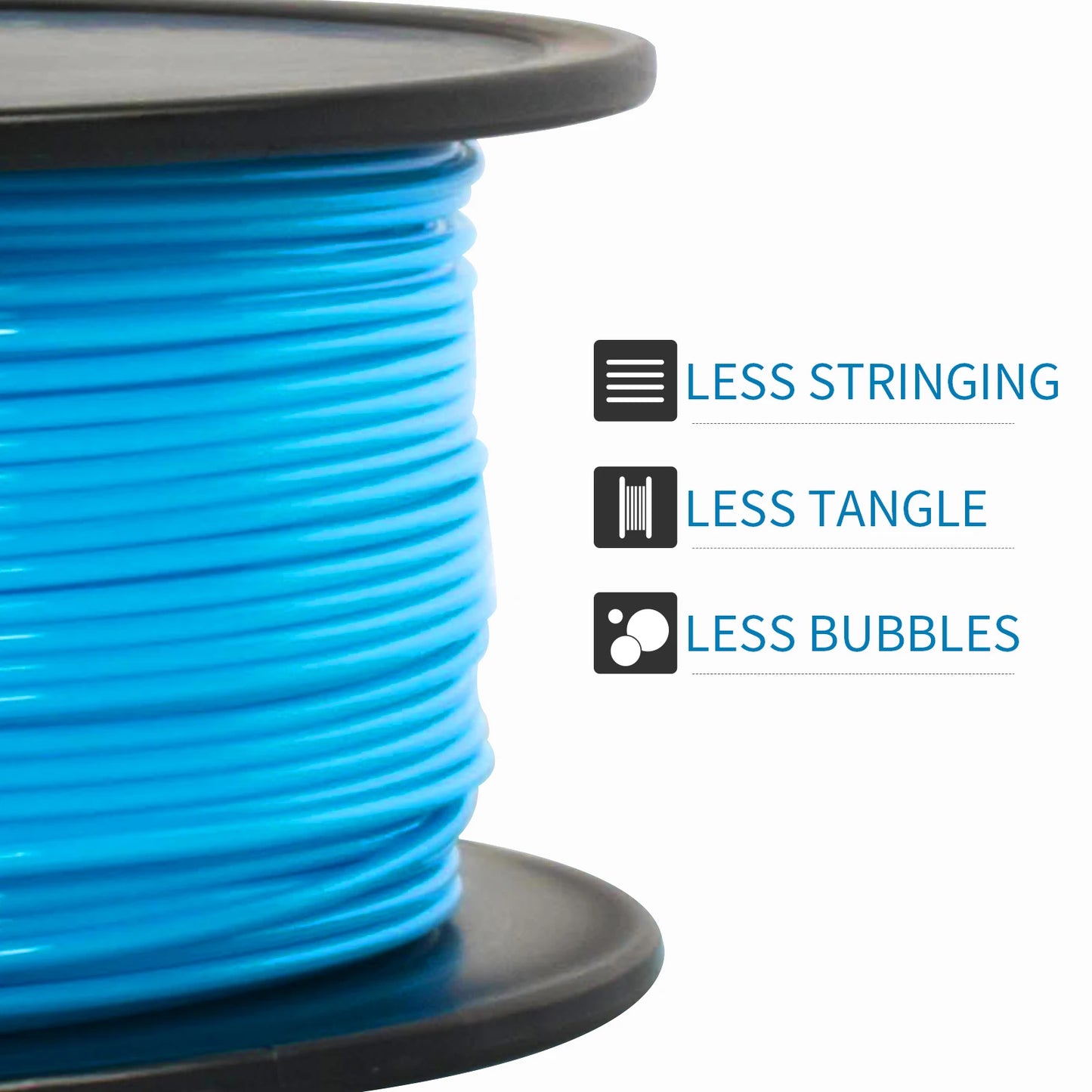 Geeetech 5KG PETG 3D Printing Filament 1.75mm High Precision, Low Warping Large Spool, Suitable for FDM 3D Printers