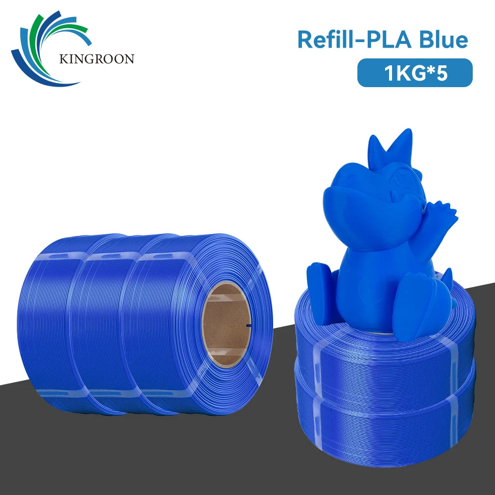 KINGROON Spool-less PLA 3D Printer Filament 10KG 5KG 3KG 1KG 1.75mm - Tangle-Free Design for Reliable & Easy Printing
