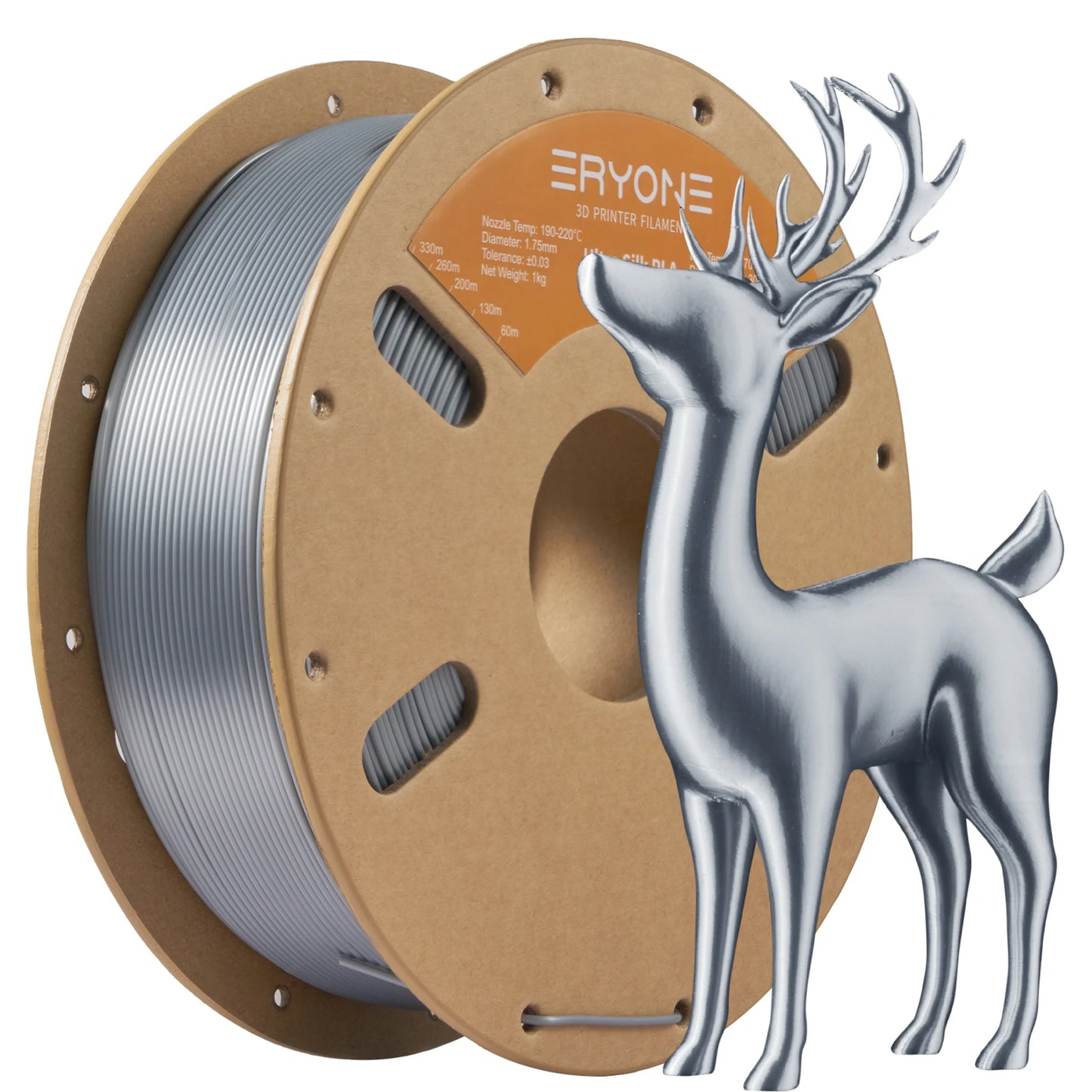 Eryone 1/5KG Ultra Silk PLA Premium Filament 3D Print,1.75mm Multicolor Available 1kg ultra silk pla,1KG/Spool