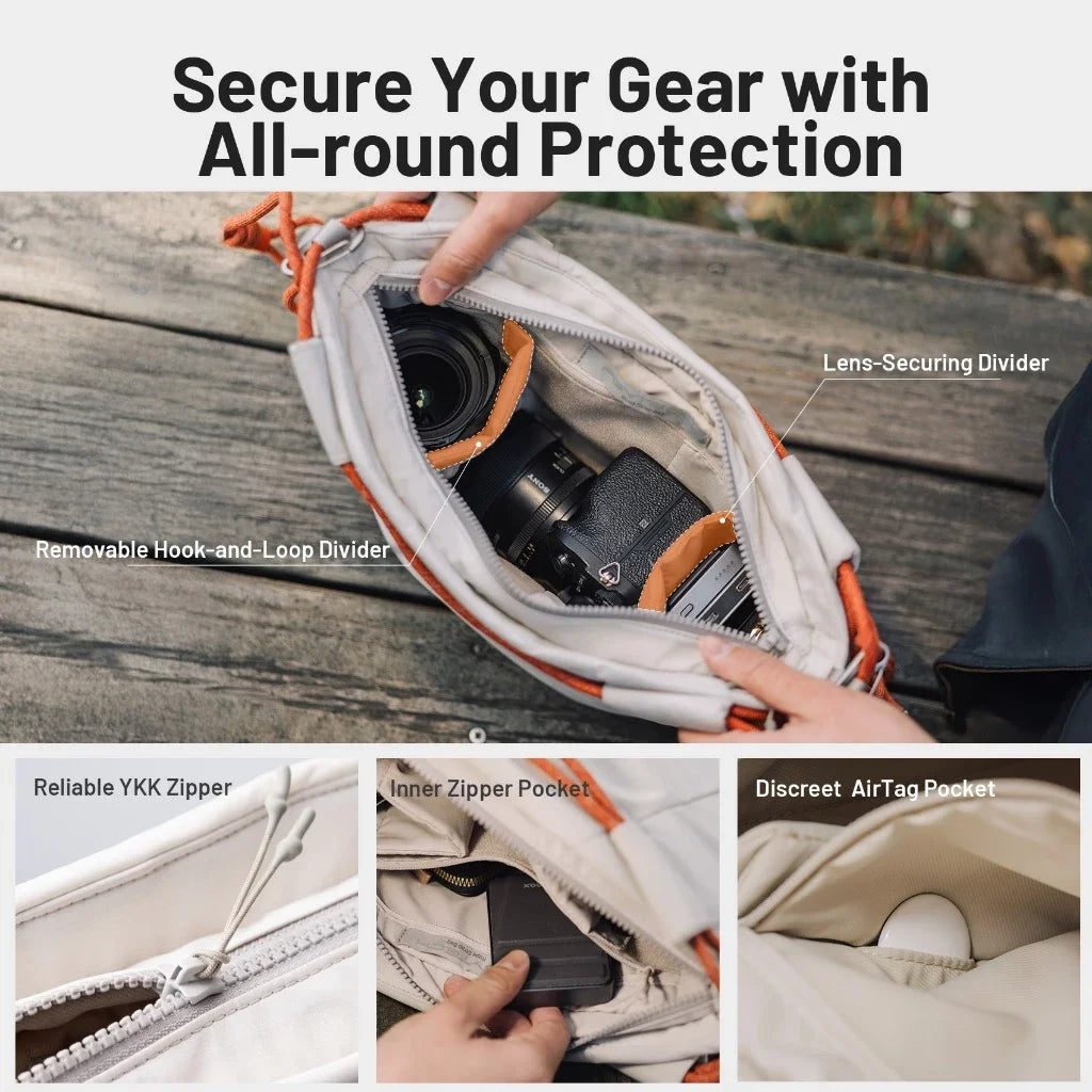 PGYTECH OneGo Rope Strap Bag Micro Crossbody Bag Single Shoulder Photography Bag Inner Bag Suitable For Sony Canon Camera Bag